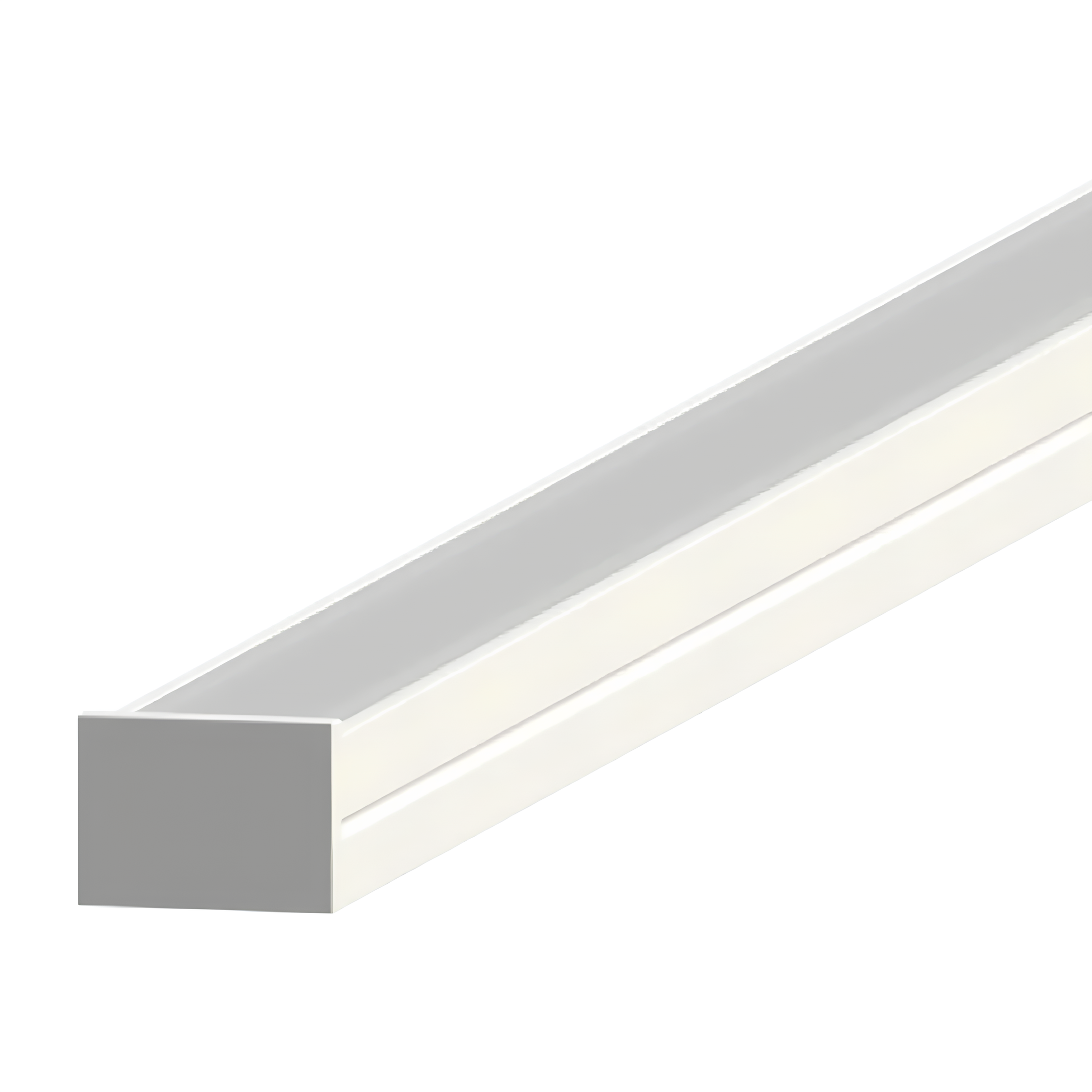 Perfil De Sobrepor Amalfi Branco 16X11x1000 SE-255.3287 Save Energy<BR>