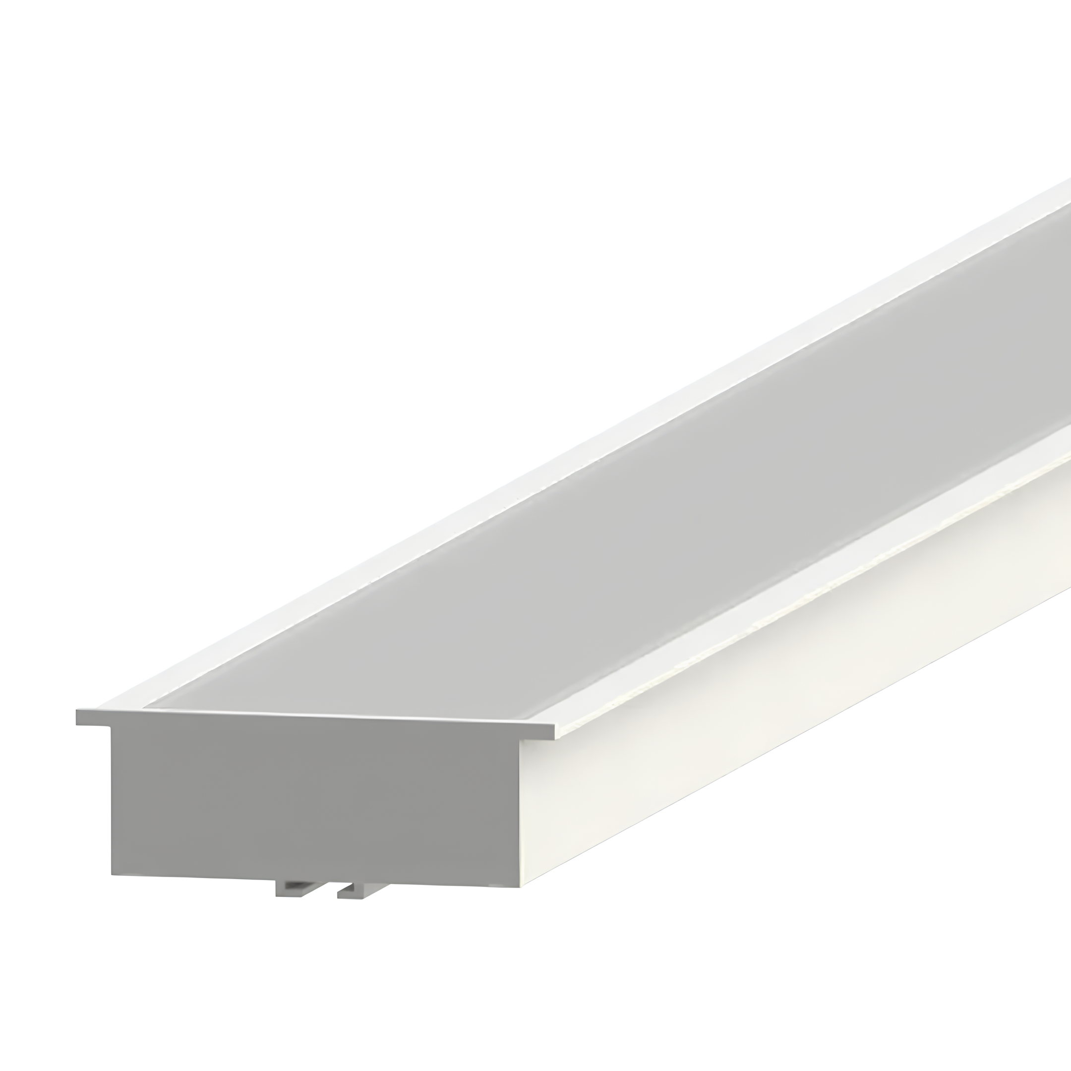 Perfil De Embutir Milano Branco 62x20x3000 SE-255.3282 Save Energy