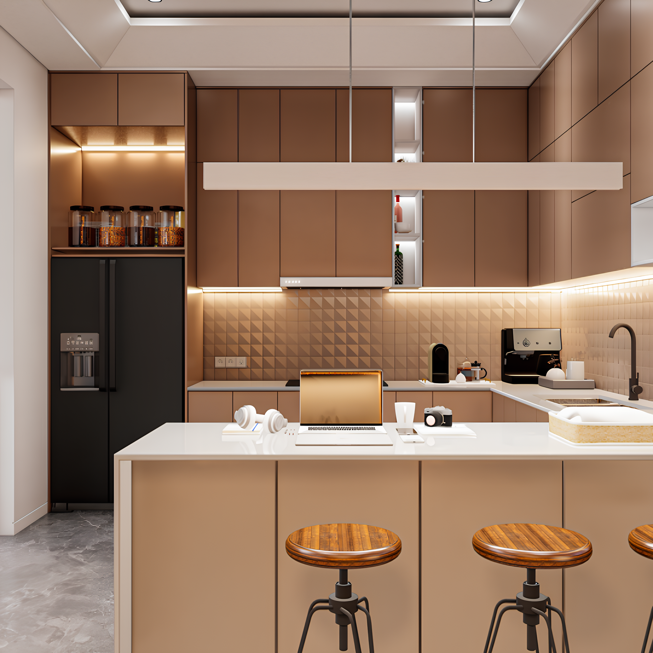 Perfil De Sobrepor Porto Fino Preto 16x16x2000 SE-255.3313 Save Energy