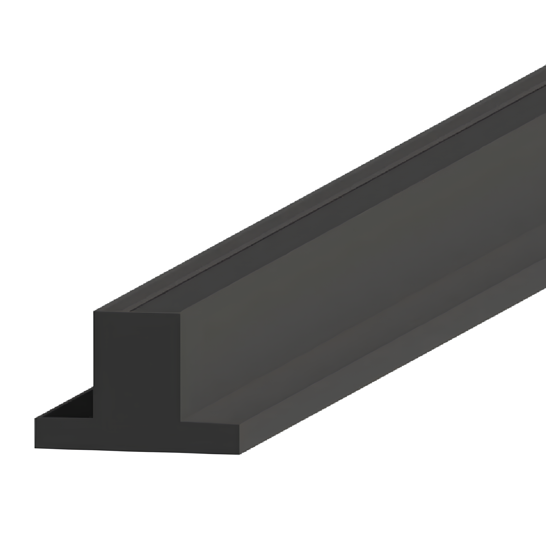 Perfil De Sobrepor Roma Preto 75x50x3000 SE-255.3303 Save Energy
