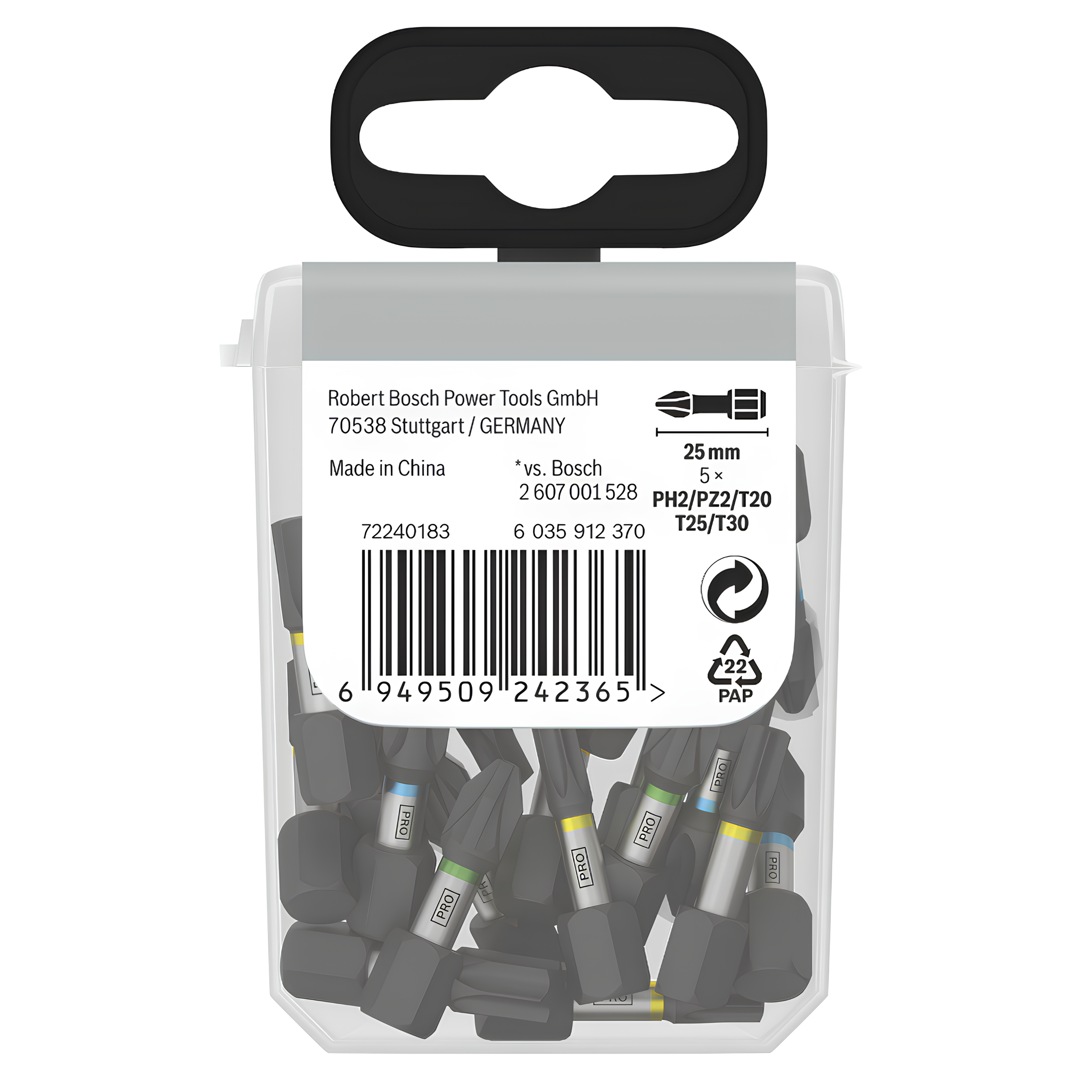 Jogo Bits Impact Mixed Set PH2/PZ2/T20/T25/T30 25Pçs Bosch