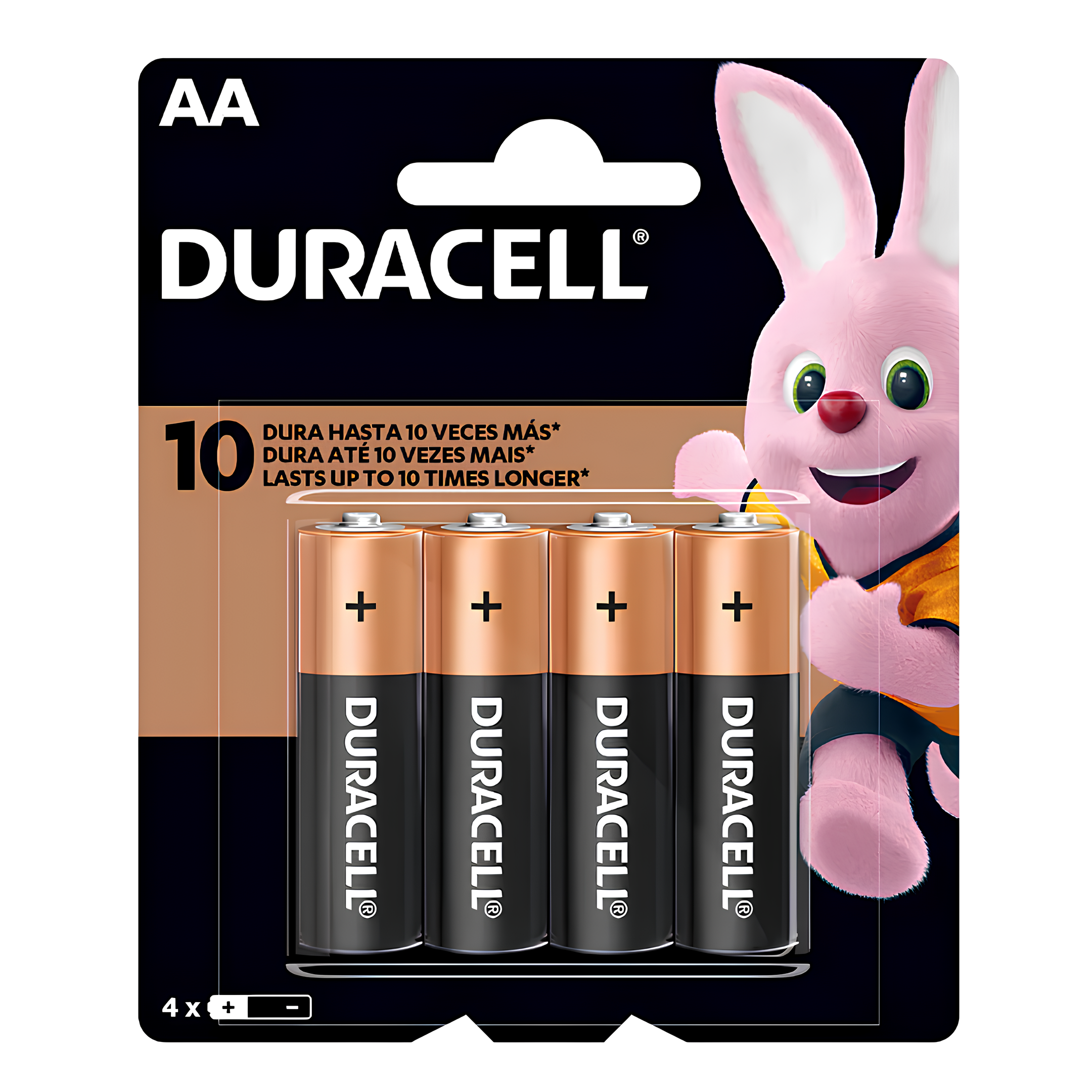 Pilha Alcalina 1,5V Pequena AA 4 Unidades Duracell