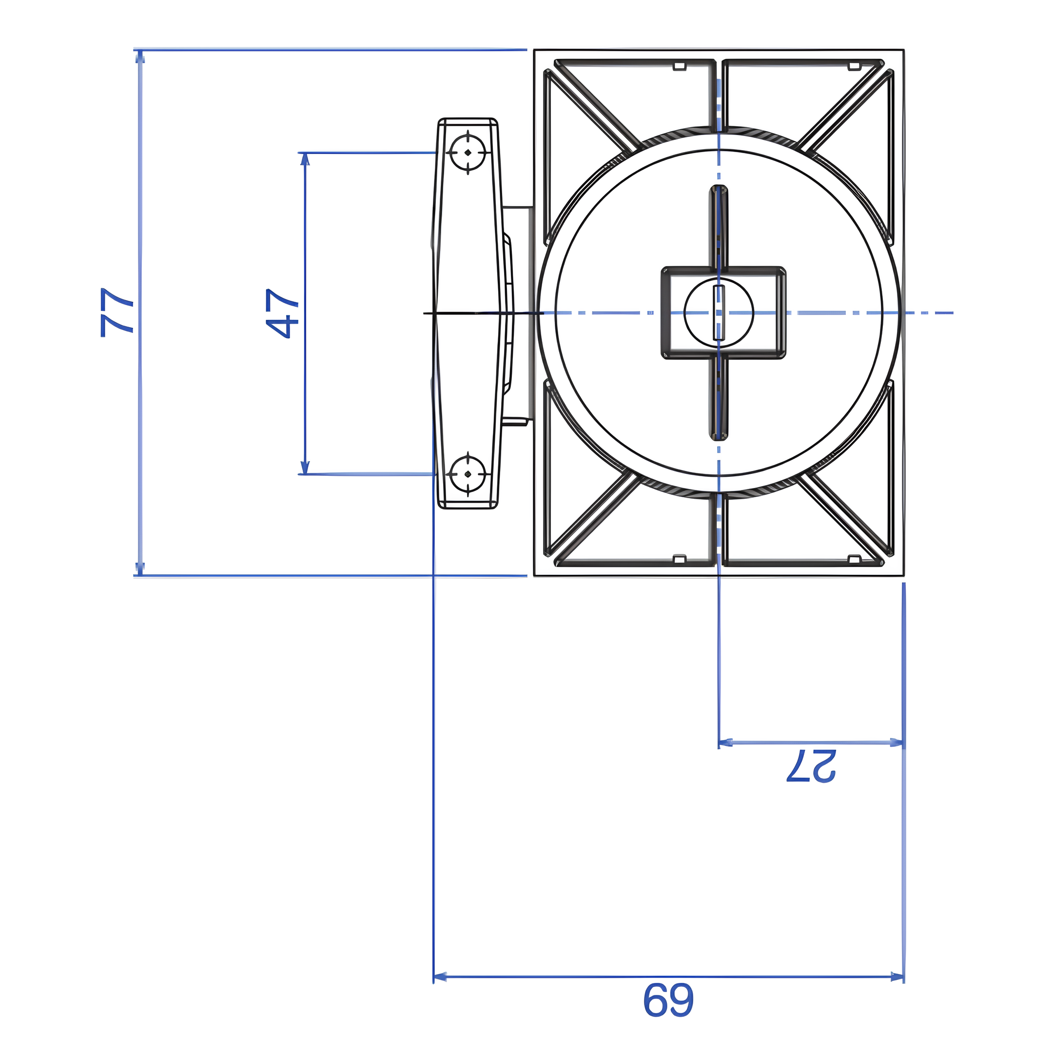 Base Monocomando Para Chuveiro Baixa E Alta Pressão 3/4" Bruto 4493.000 Deca