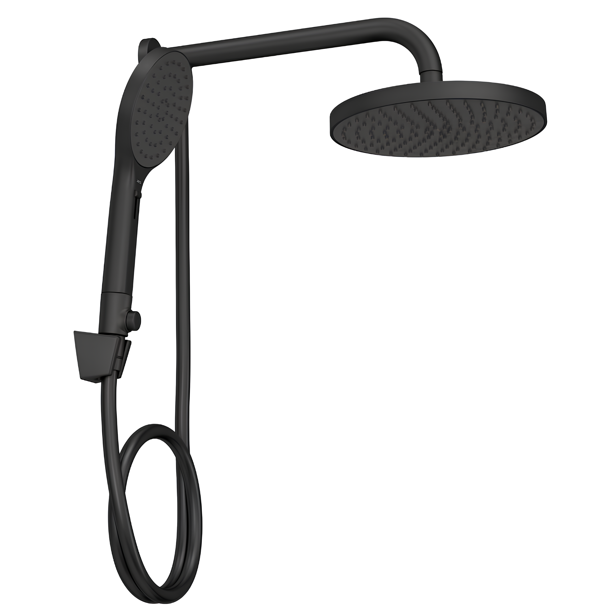 Chuveiro Redondo De Parede Com Desviador Black Matte Flex Max Deca