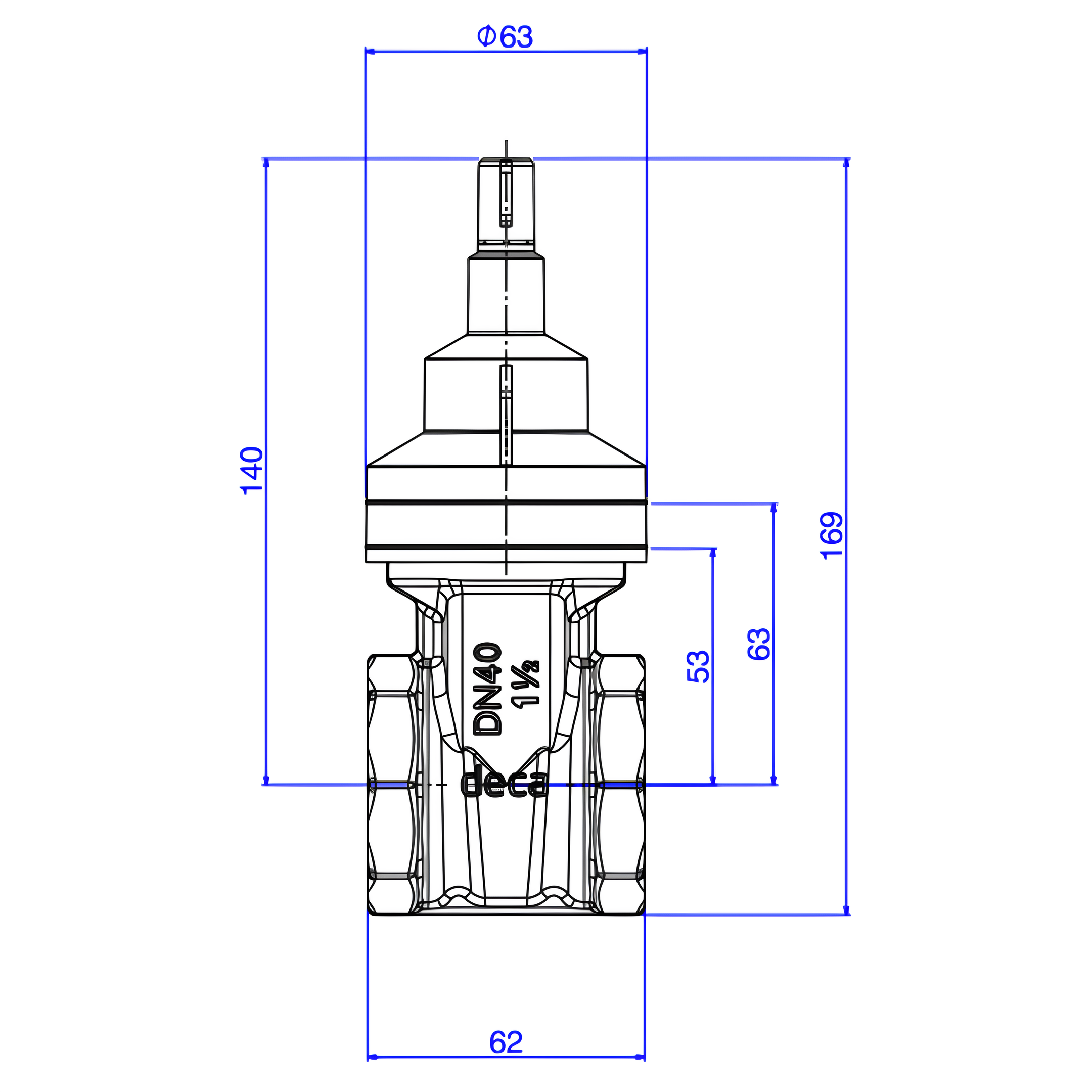 Base Registro De Gaveta 1.1/2" Bruto 4509.502 Deca