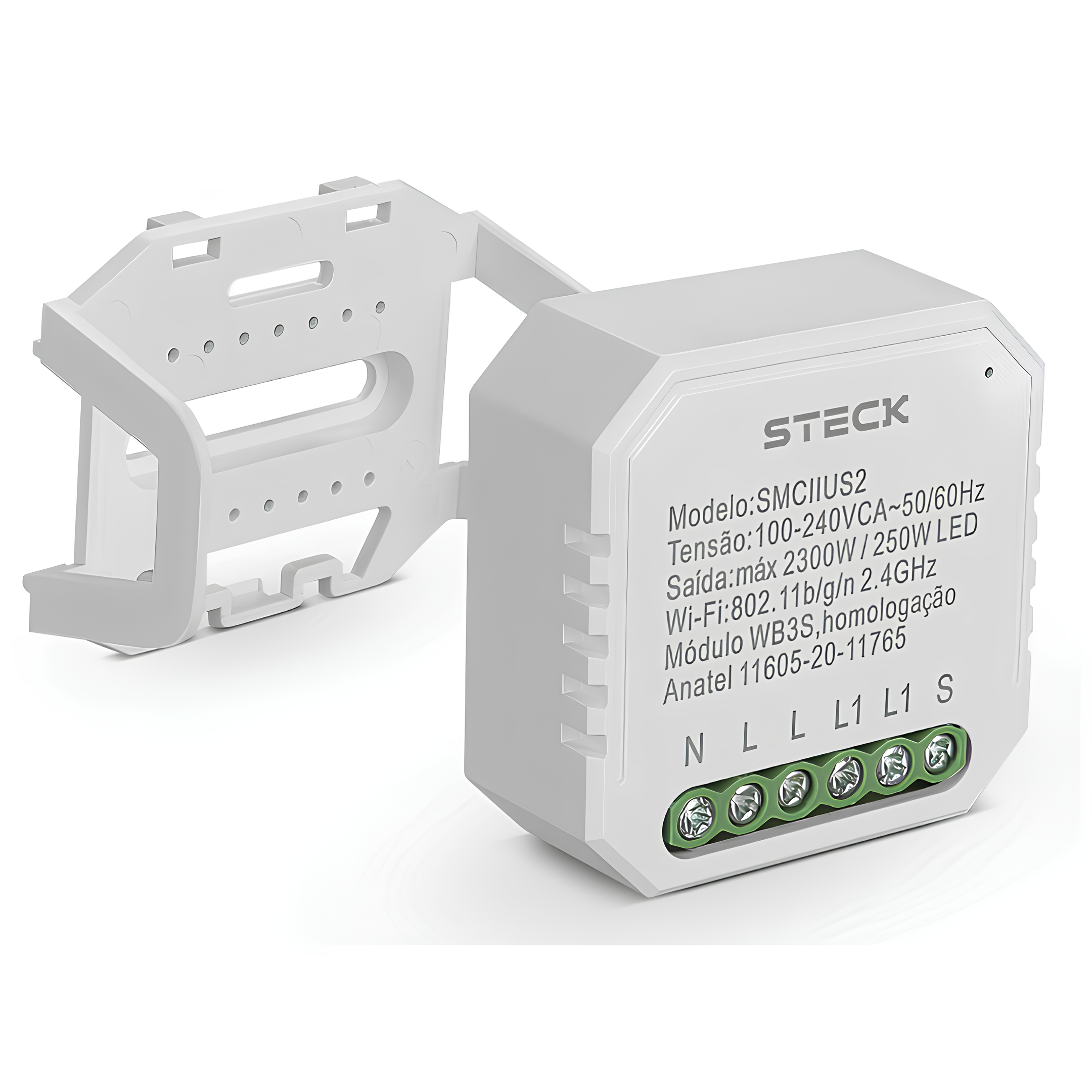 Modulo Interruptor Inteligente Mini 4X2" Smciius2 Steck