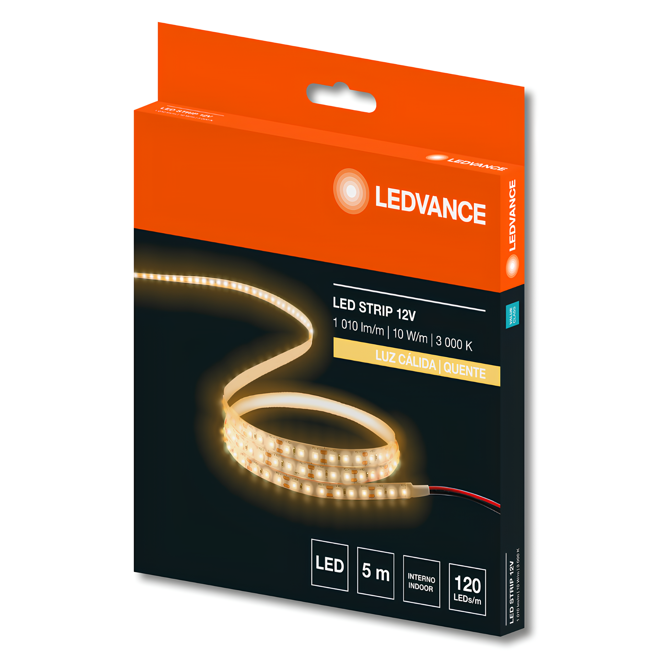 Fita Led Smd Value 5M 10W/m 1010Lm/m Irc80 Ip20 12V Ledvance