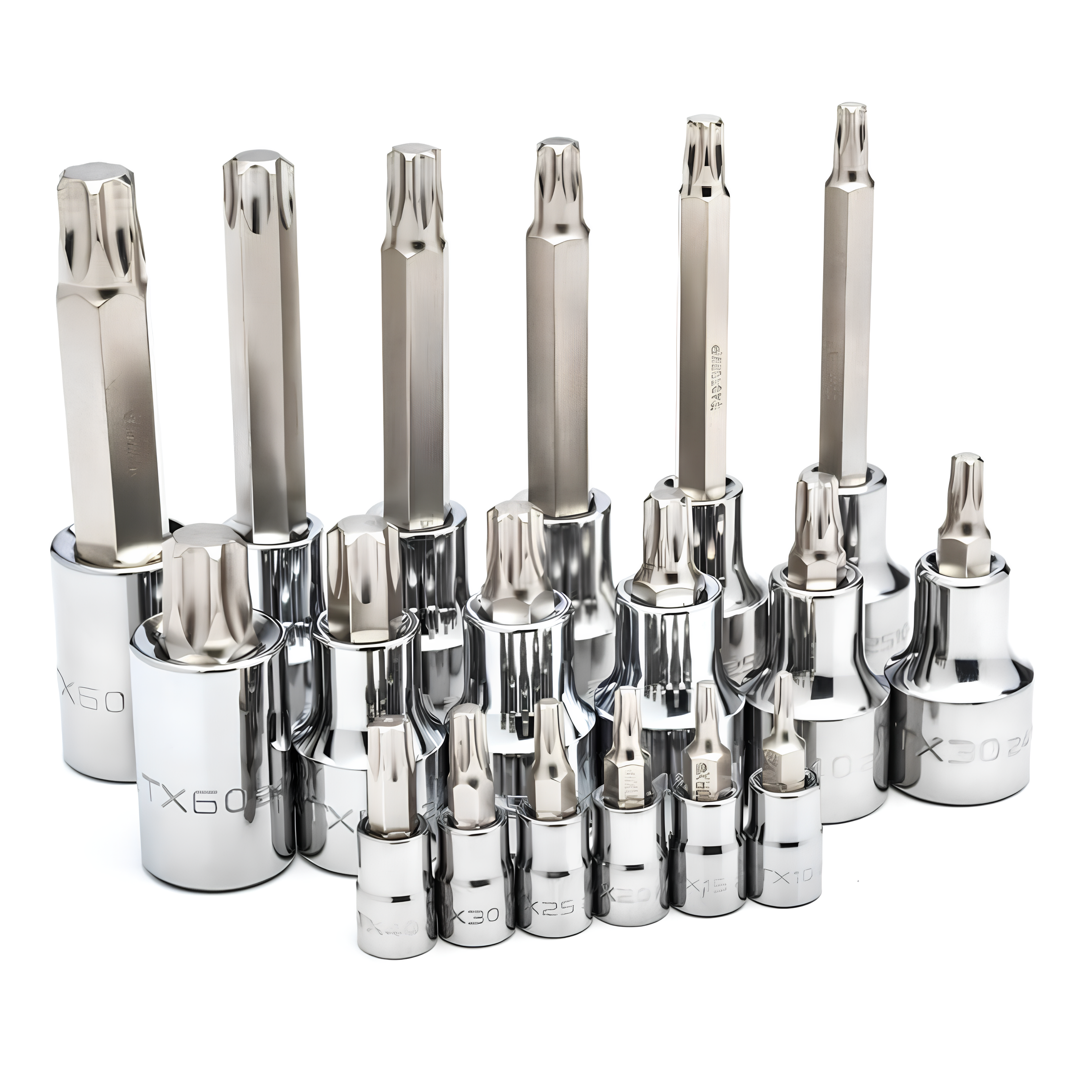 Jogo Soquete Bits Torx 1/4 1/2 18Pcs St09052sj Sata