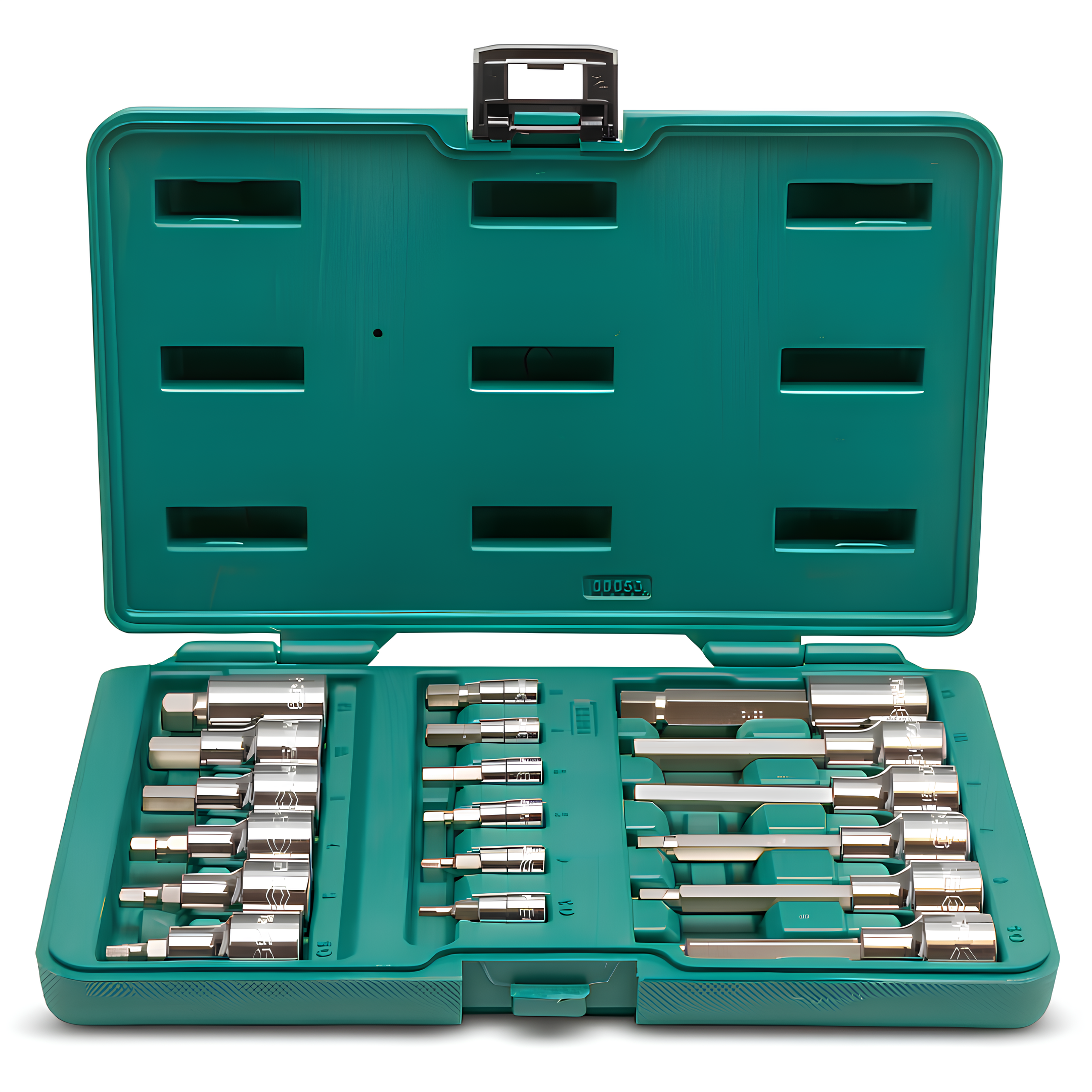 Jogo Soquete Bits Hexagonal 1/4" 1/2" 18Pcs St09053sj Sata