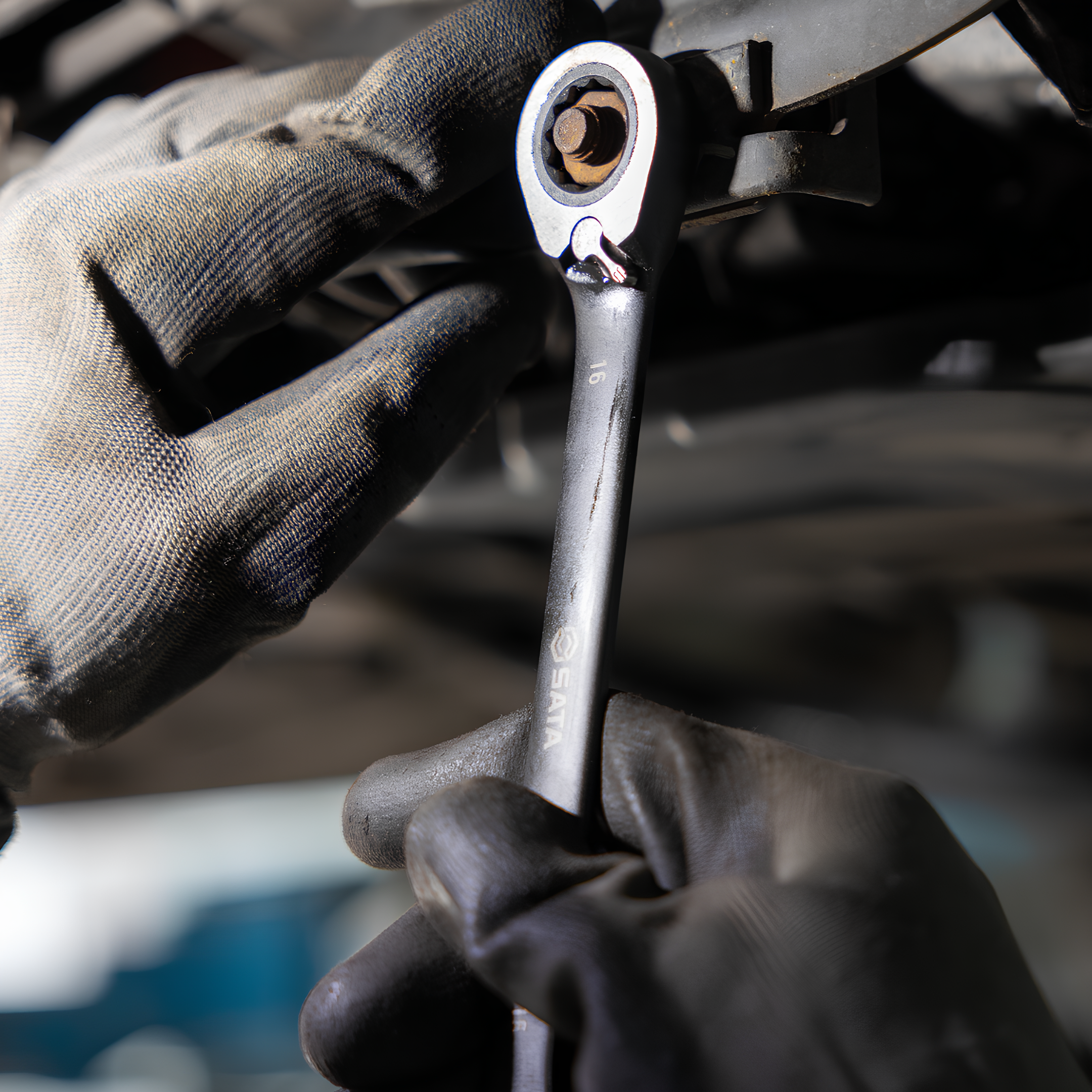 Jogo De Chave Combinada Catraca Reversível 8 A 19Mm 12Pçs ST08044B Sata