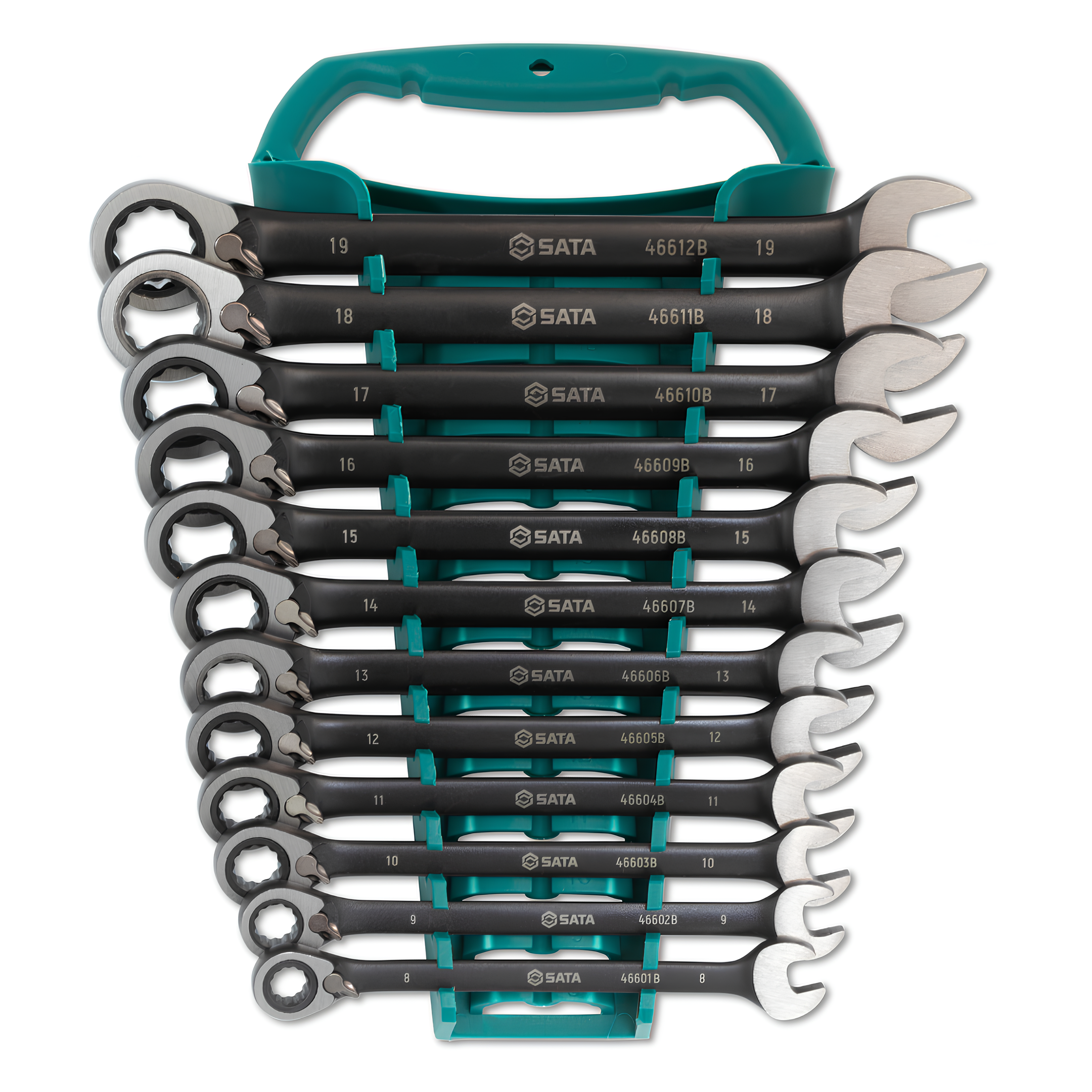 Jogo De Chave Combinada Catraca Reversível 8 A 19Mm 12Pçs ST08044B Sata