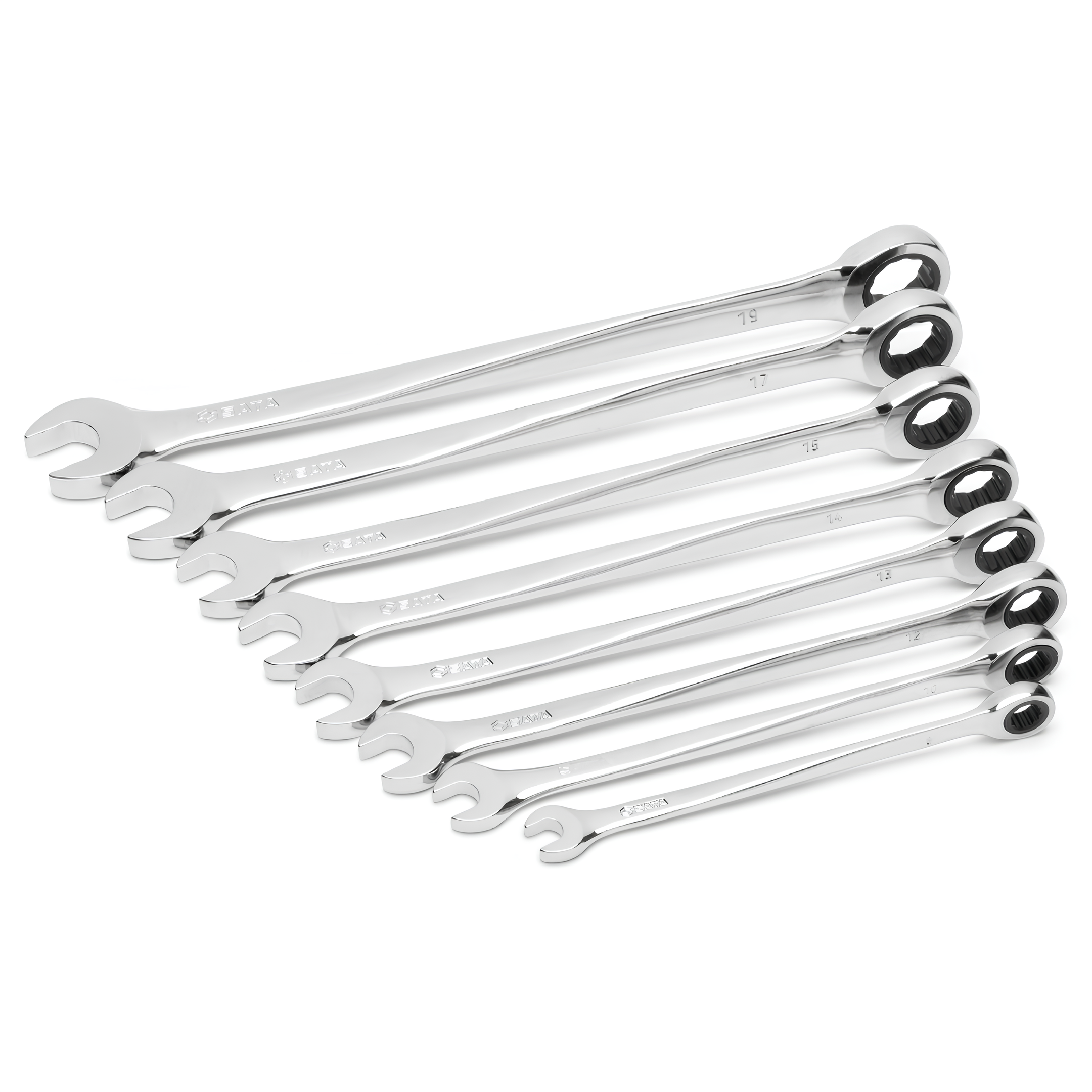 Jogo Chave Combinada Com Catraca 8 Pçs 8-19Mm St08015sj Sata