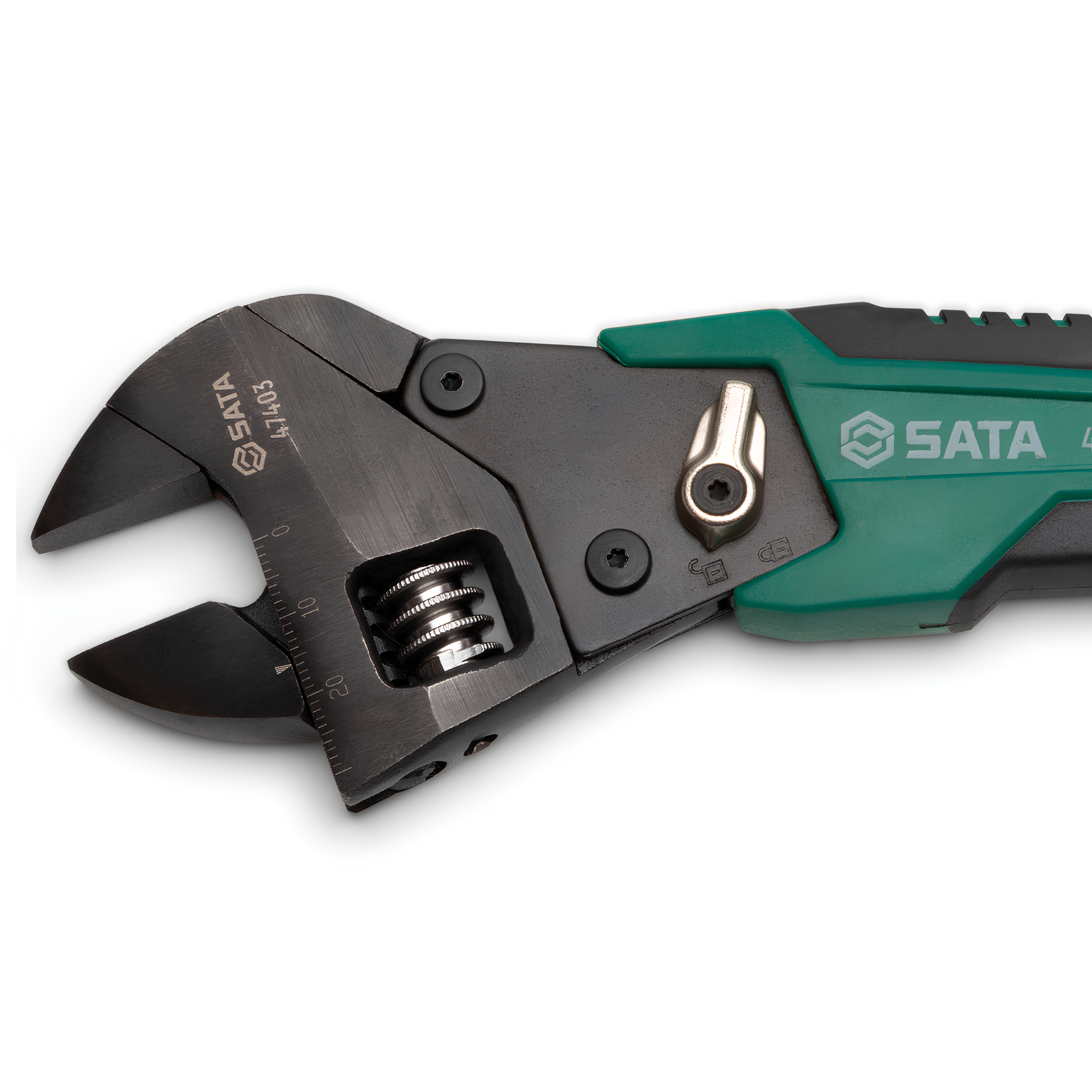 Chave Inglesa Ajustável Com Catraca 8" 215Mm St47403 Sata