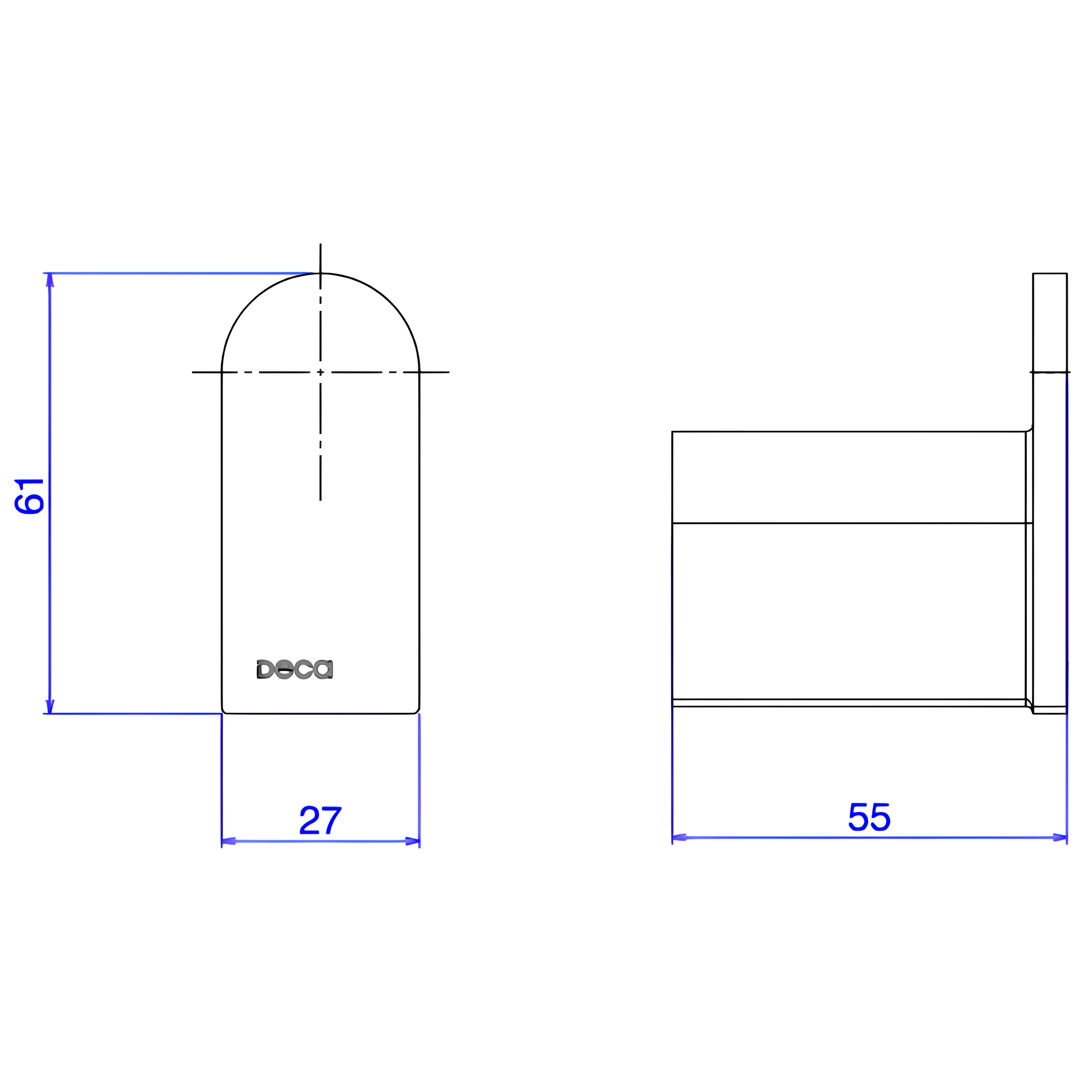 Cabide Cromado Versa 2060.C31 Deca