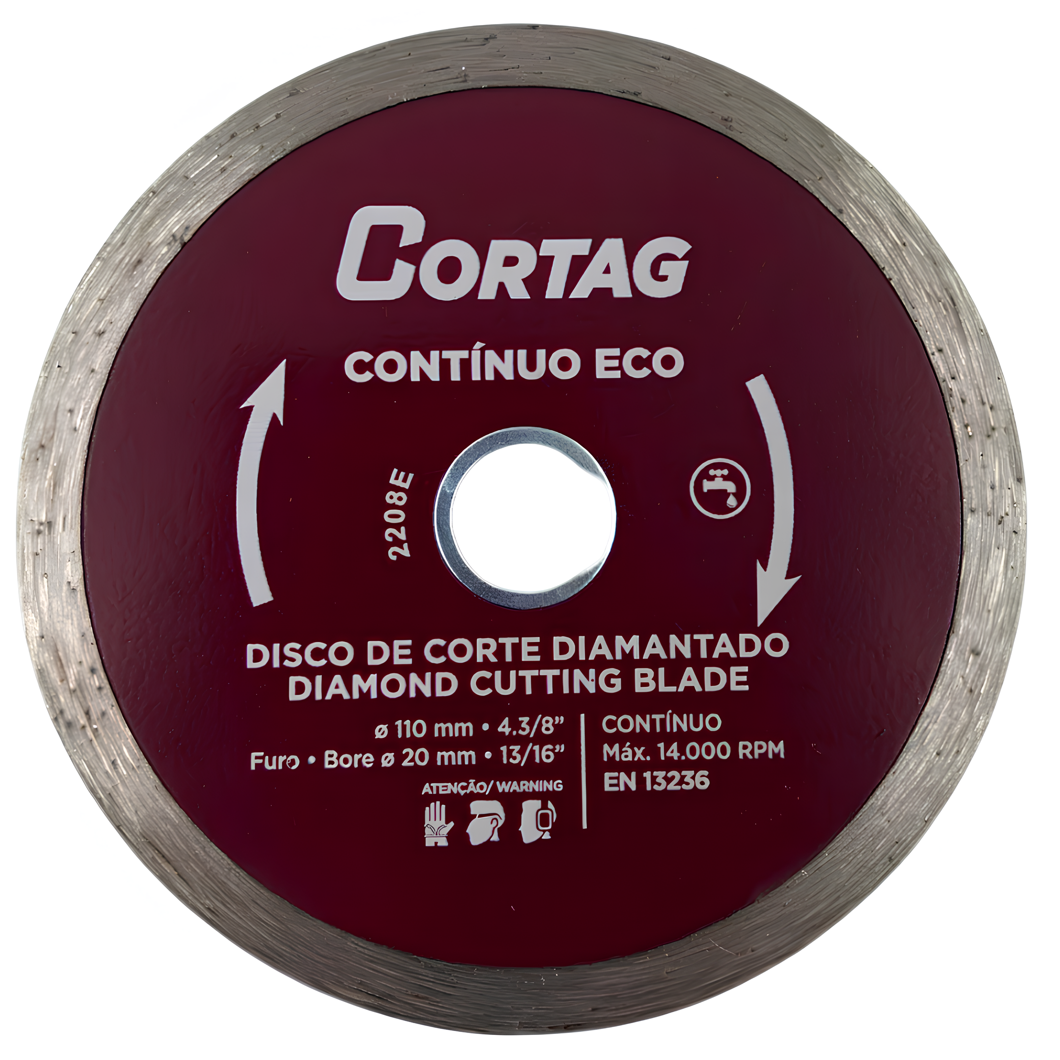 Disco Diamantado Contínuo Eco 110Mm 61548 Cortag