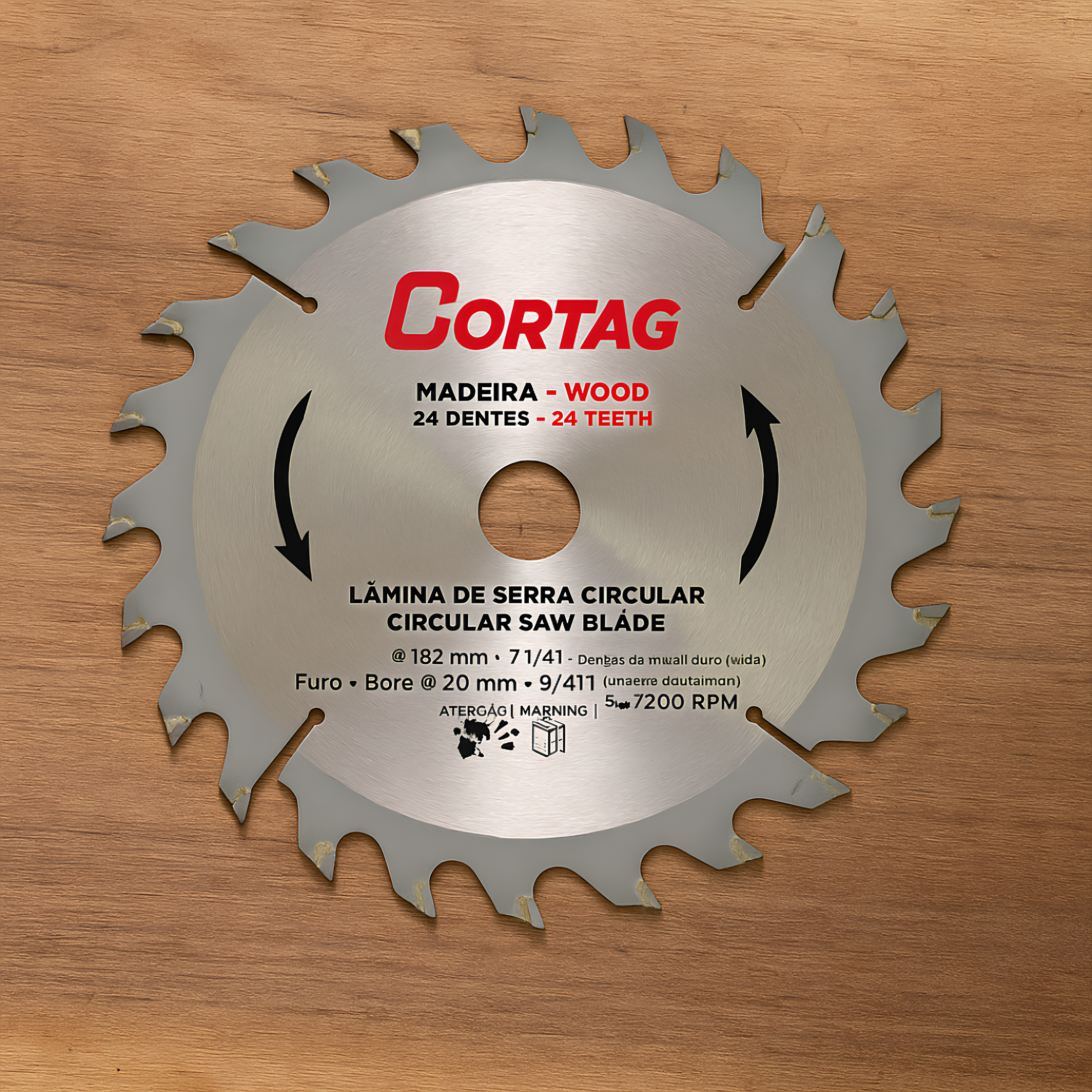 Disco Diamantado Lamina De Serra Circular 24D 185Mm 60753 Cortag