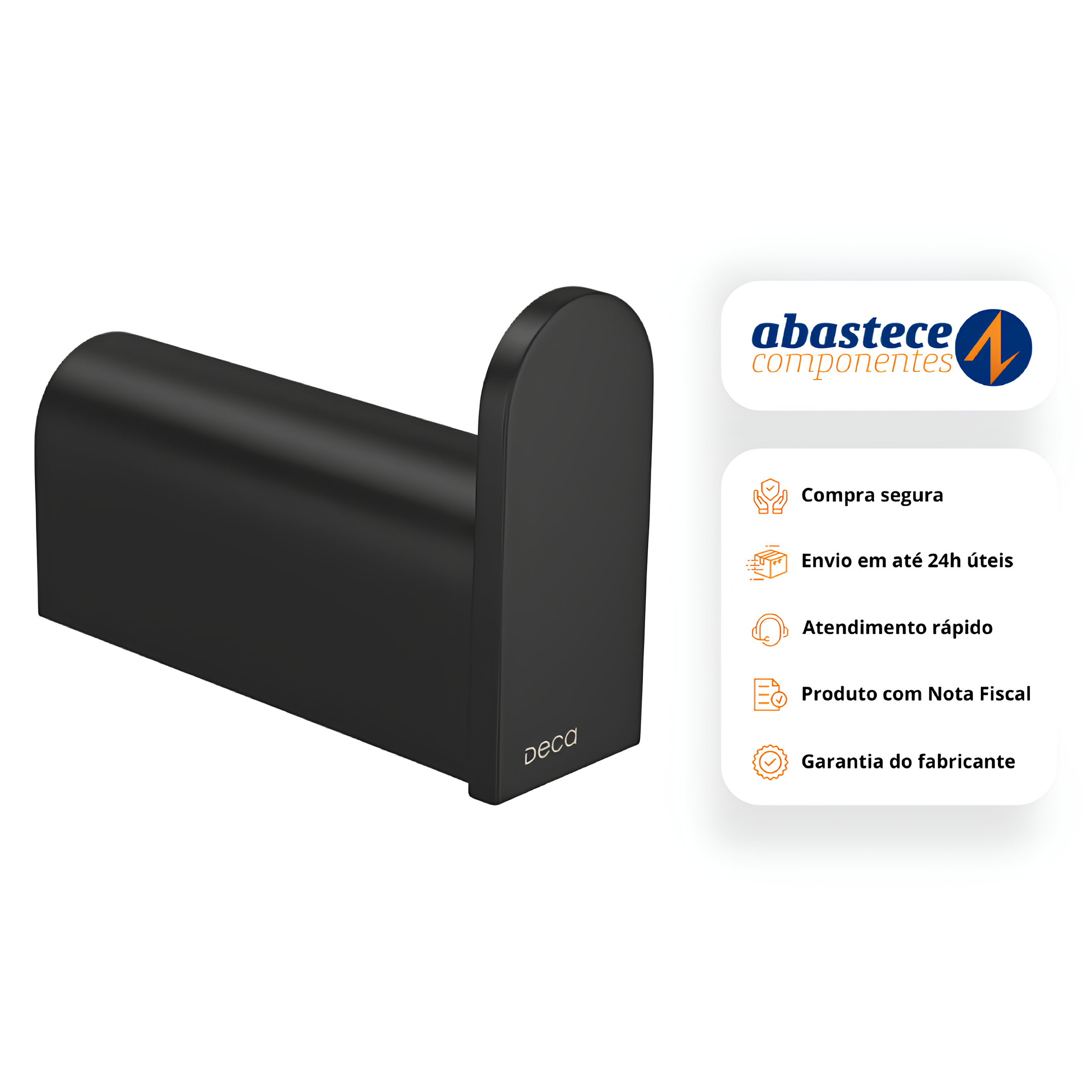 Cabide Black Matte Versa 2060.BL31.MT Deca