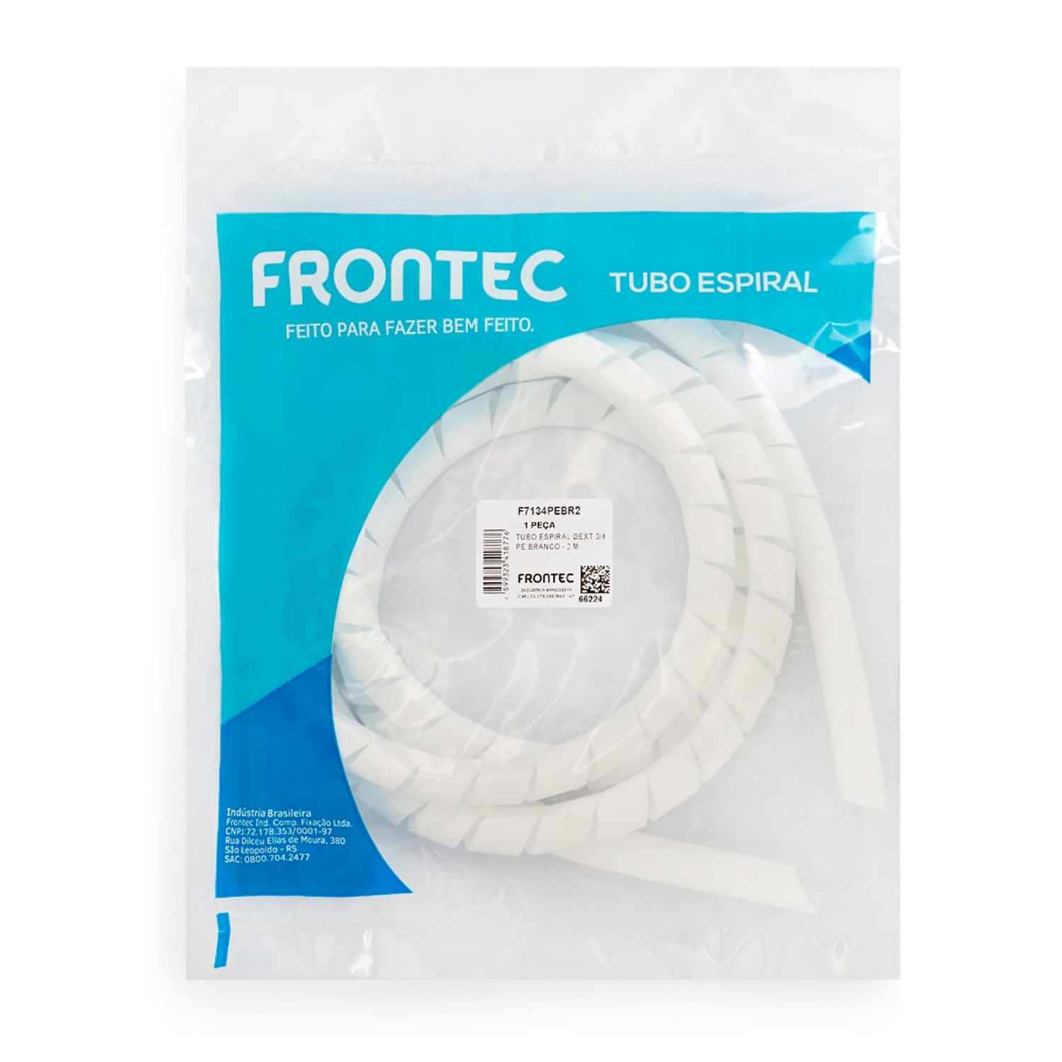 Tubo Espiral Organizador 3/4 2M Branco F7134pebr2 Frontec