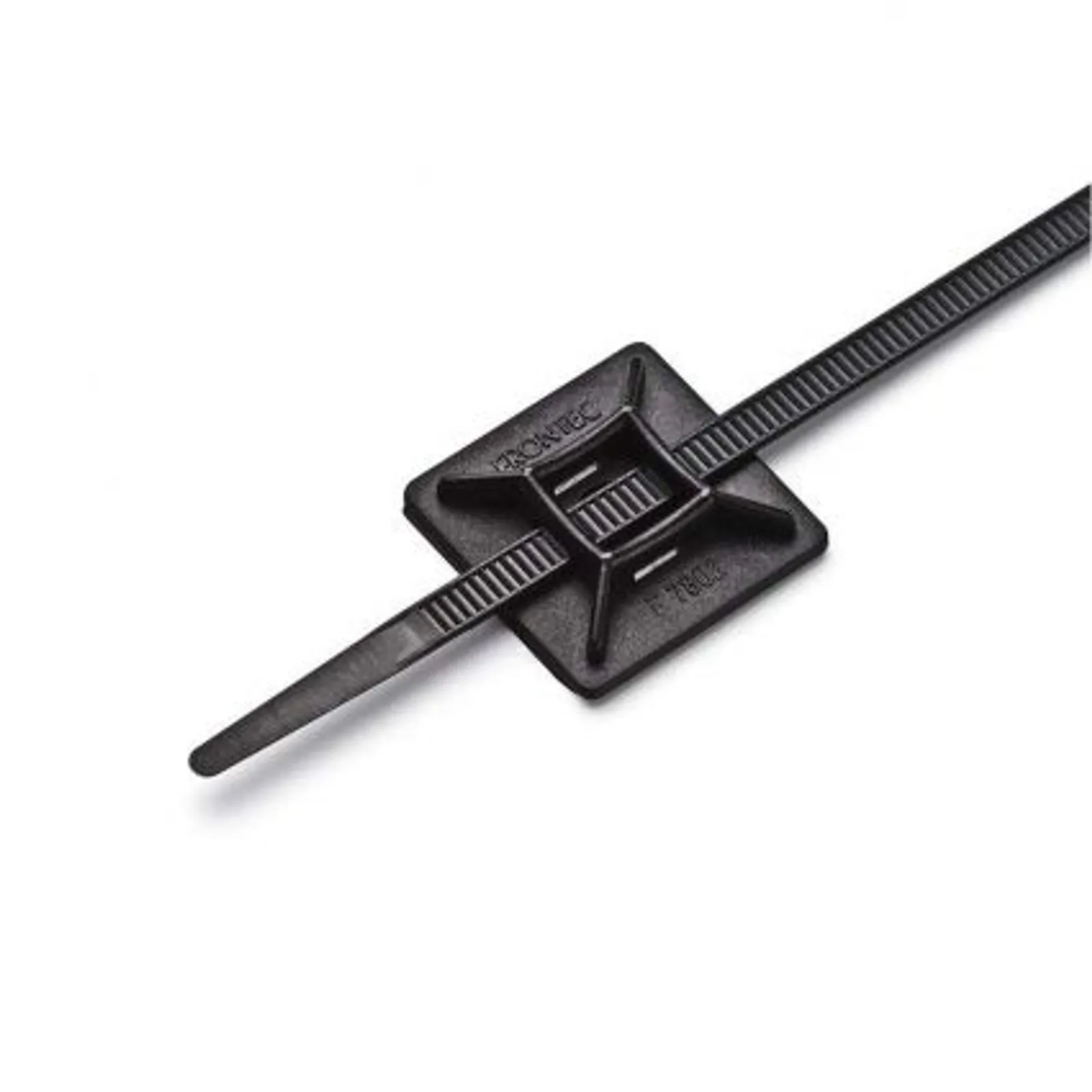 Fixador Autoadesivo Pto 28X28x6mm 10Pçs Frontec