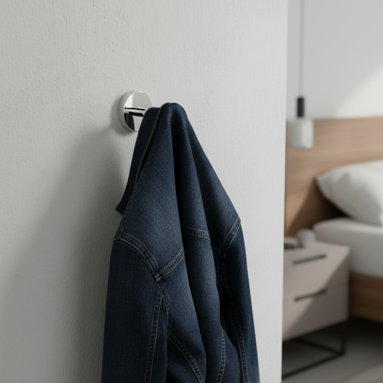 Cabide Duplo para Porta Hotel Aço Inox 90009647006 Docol