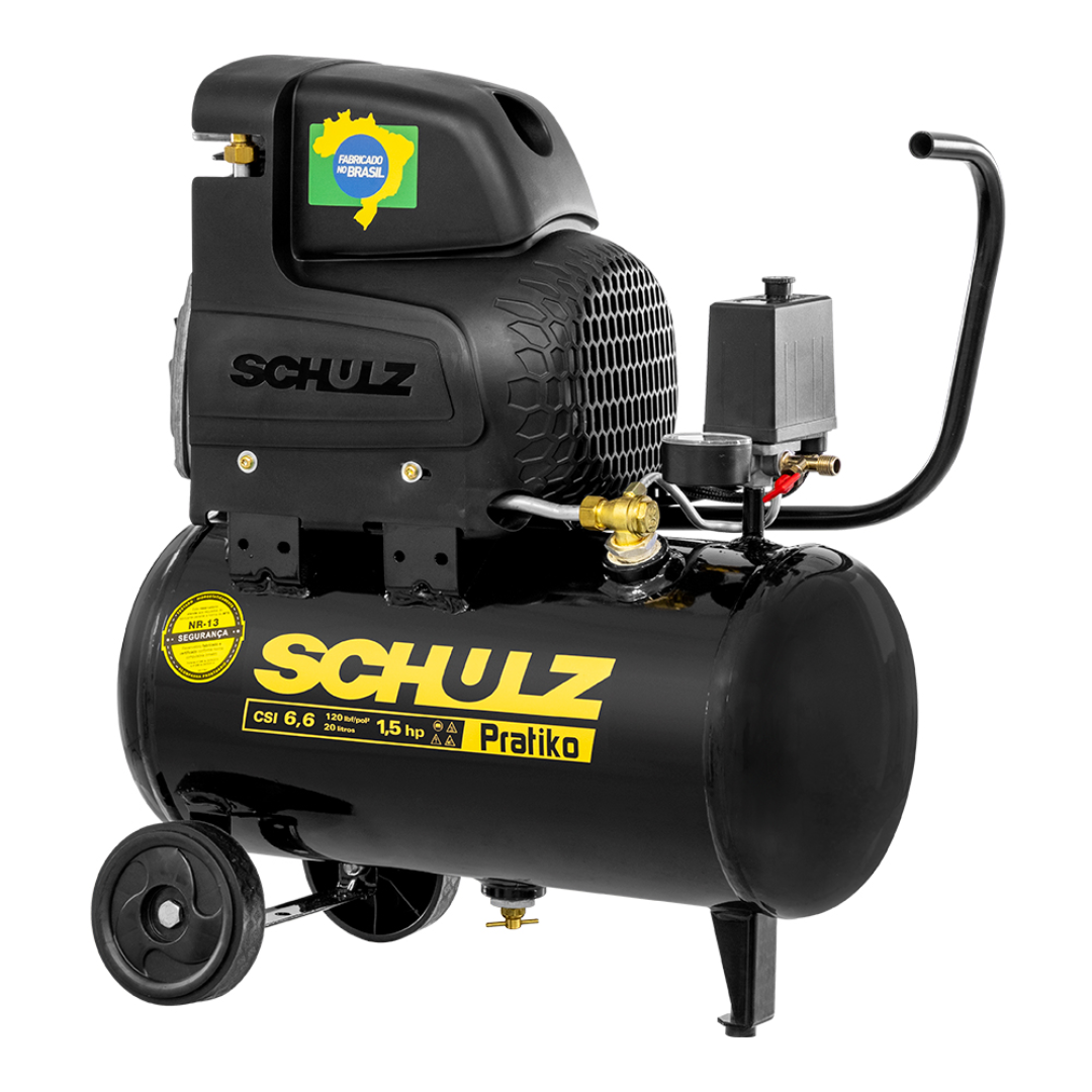 Motocompressor De Ar Pratiko CSI 6,6/20L 220V 915.0442-0 Schulz