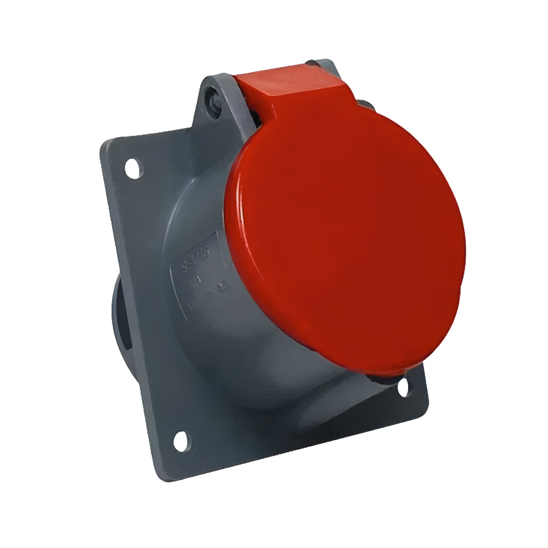 Tomada De Embutir 4p+t 32a 380/440v Vermelho S5246 - Steck