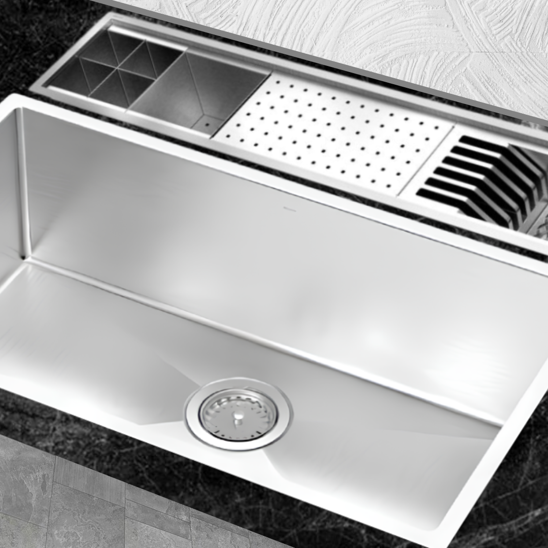 Canal de Cozinha Equipado Fit 90cm com 4 Acessórios Docol