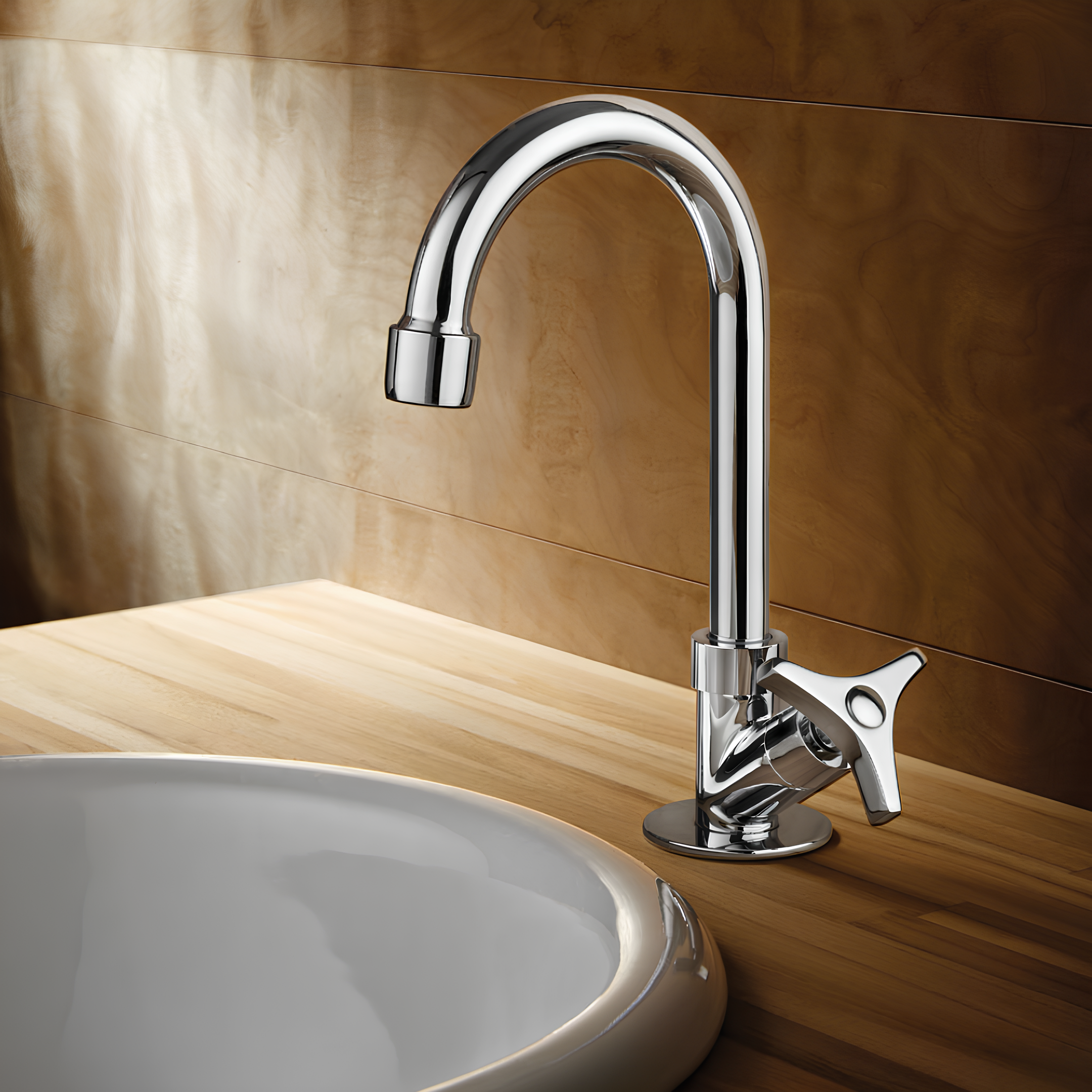 Torneira Lavatório Mesa Loren Bica Alta 1/4 Volta Lorenzetti