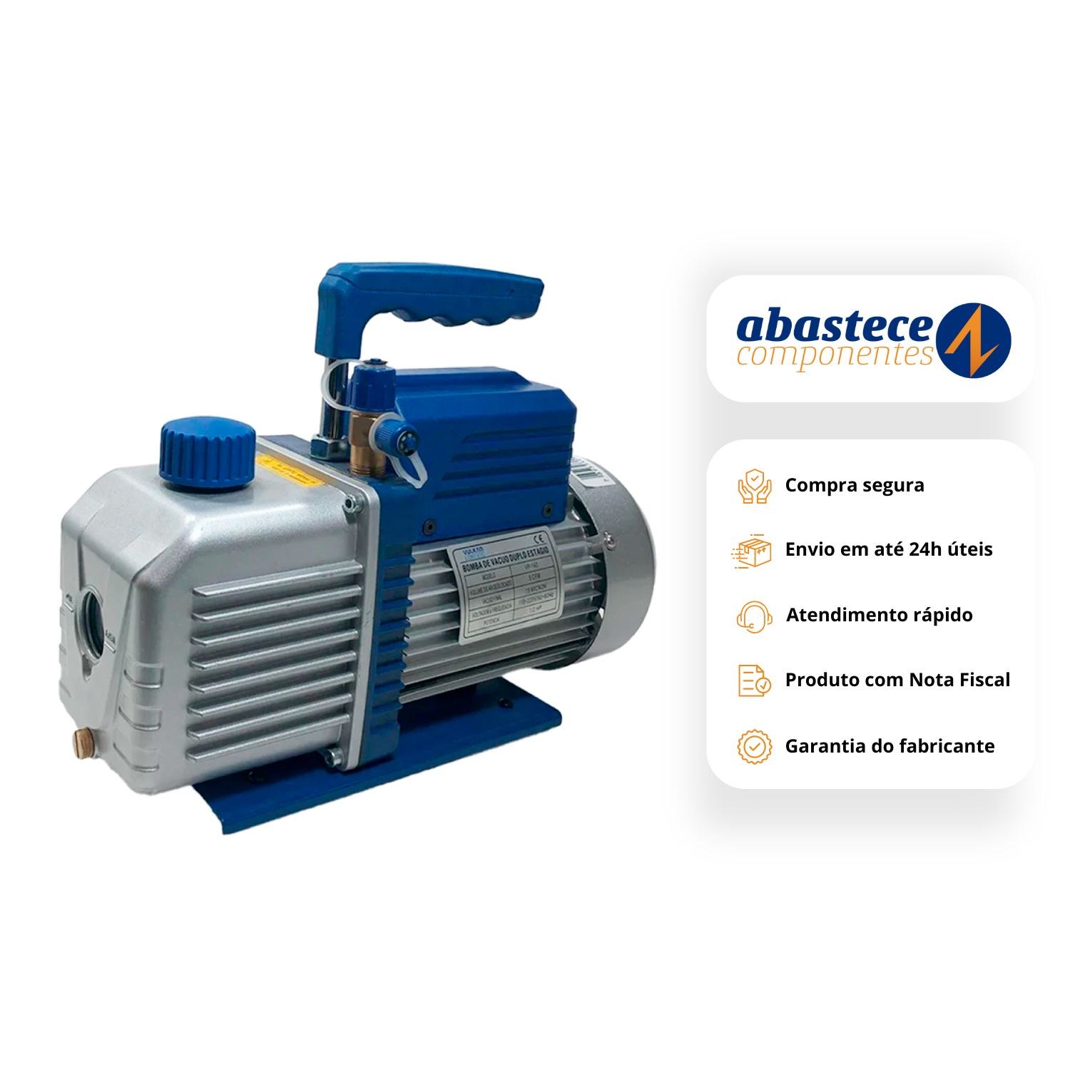 Bomba Vacuo 5 Cfm Duplo Estagio Bivolt L54000044M Vulkan