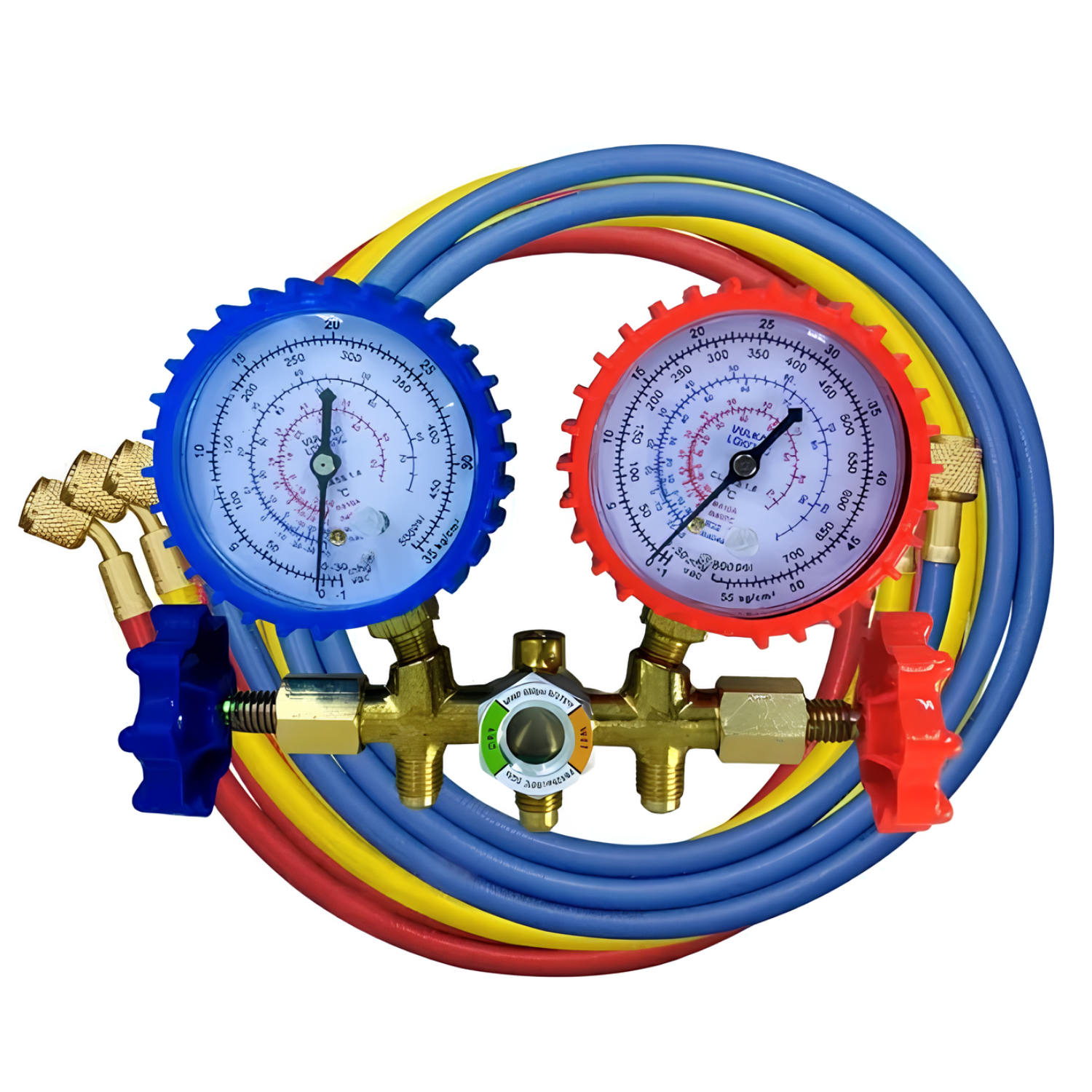 Manifold Com Mangueira E Visor Gás R12 - R22 - R134a Vulkan
