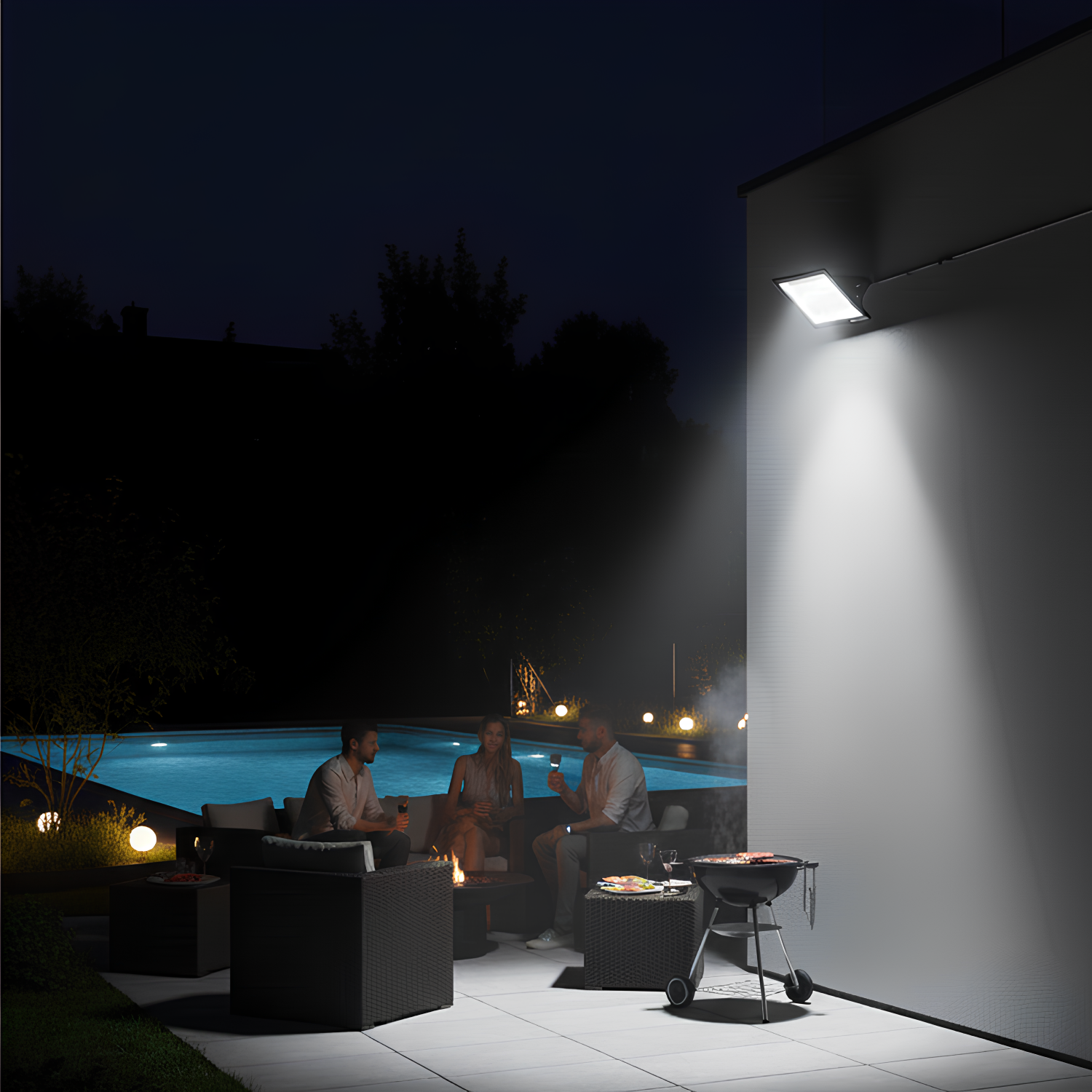 Refletor Led Quadrado 100W 6500K 8000Lm Floodlight Bellalux