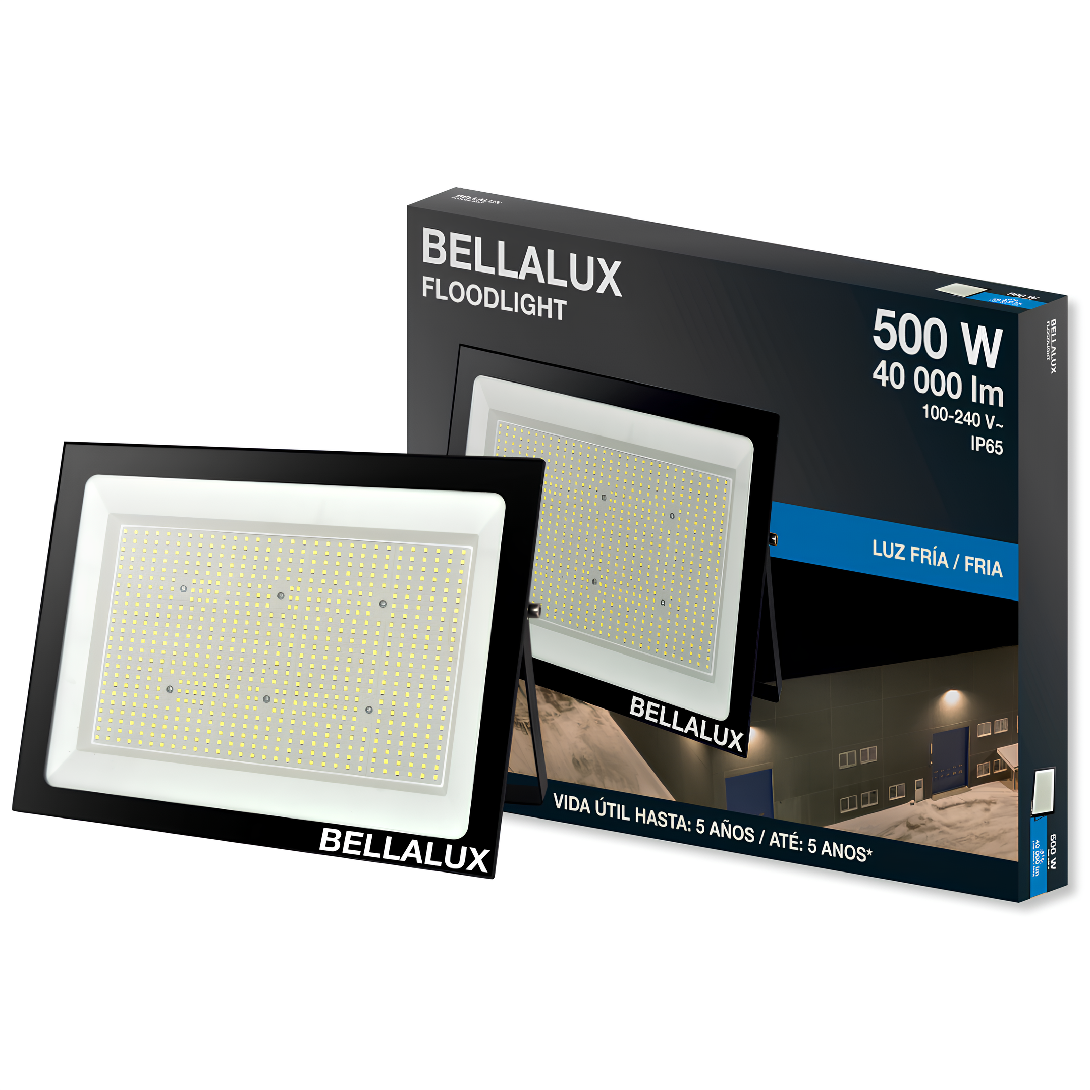 Refletor Led Qd 500W 6500K 40000lm Ip65 Floodlight Bellalux