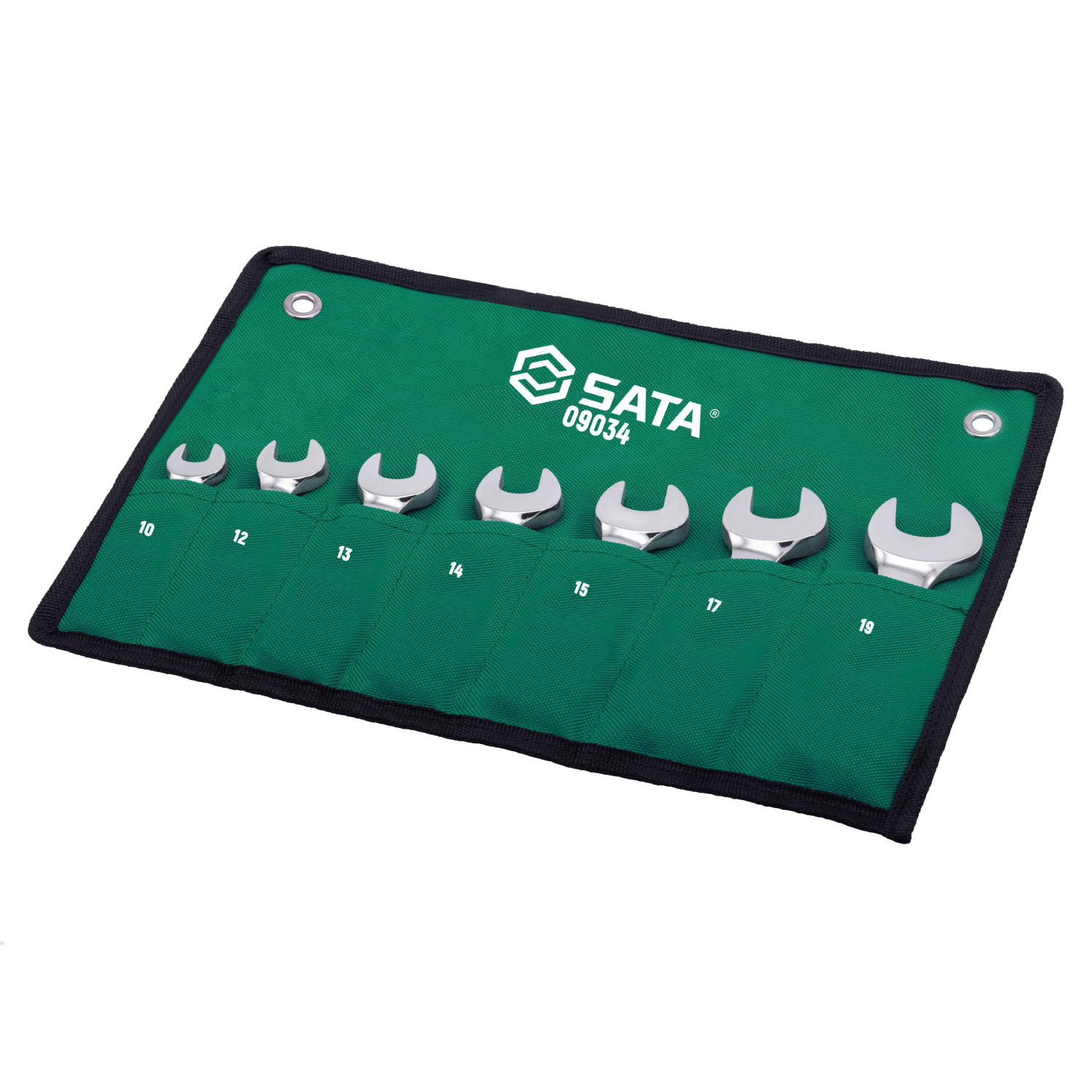 Jogo Chaves Combinadas Curta 7Pçs 10 À 19Mm St09034 Sata