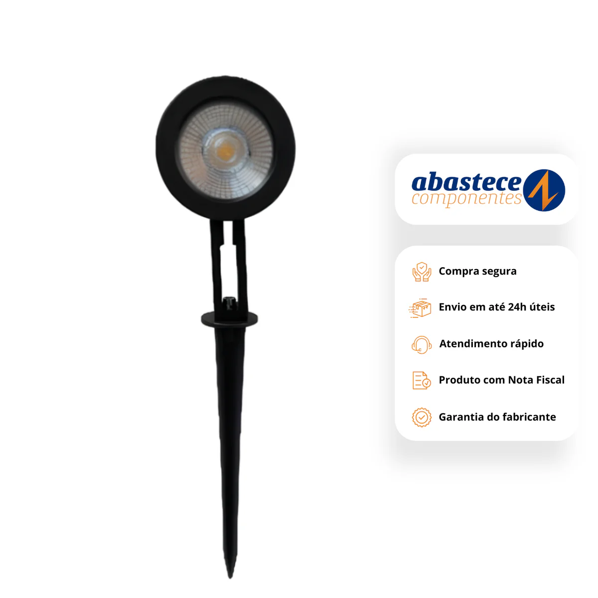 Luminária Led Espeto Jardim Spotlight Spike 10W Philips