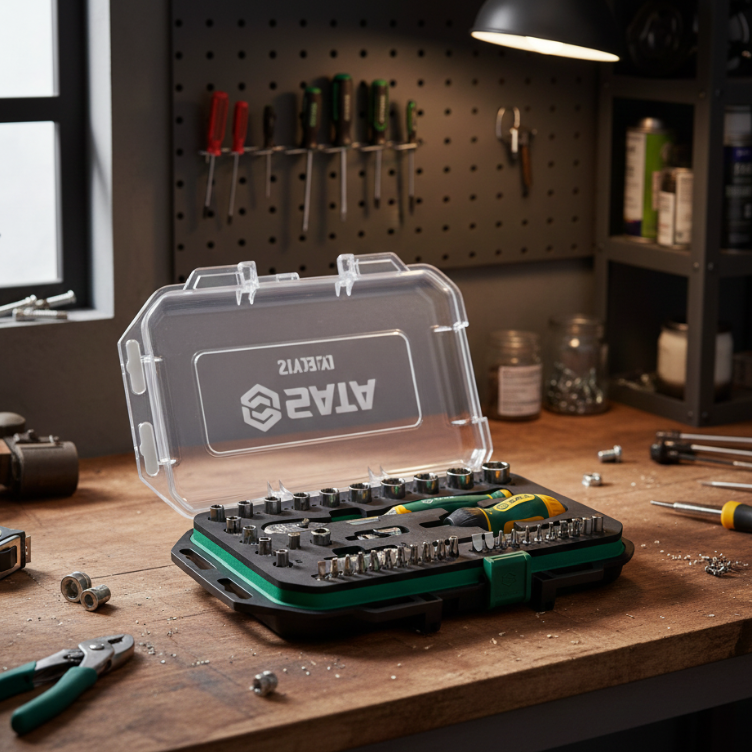 Jogo De Soquetes E Bits 1/4" 49 Peças 120 Xp St109200 Sata