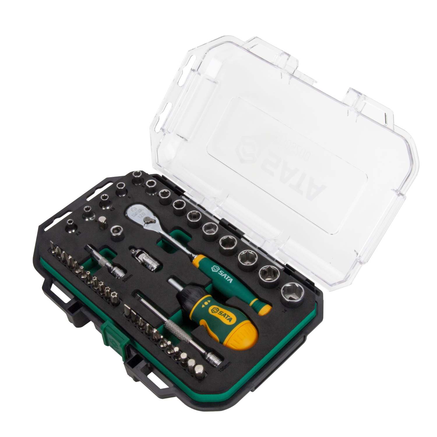 Jogo De Soquetes E Bits 1/4" 49 Peças 120 Xp St109200 Sata