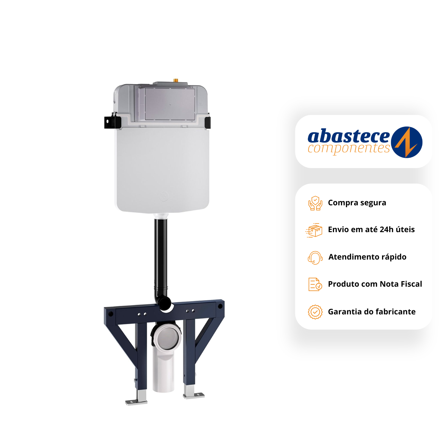 Caixa descarga embutida g.3008 suspensa 90009491000 Docol