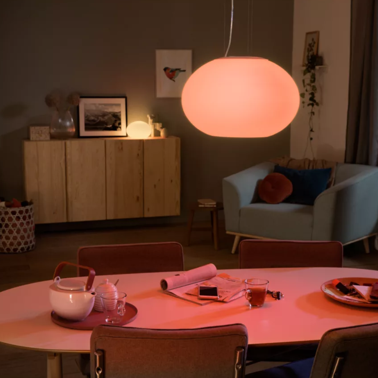 Pendente Led Flourish 39,5W Rgbw 2750Lm Dim Philips Hue