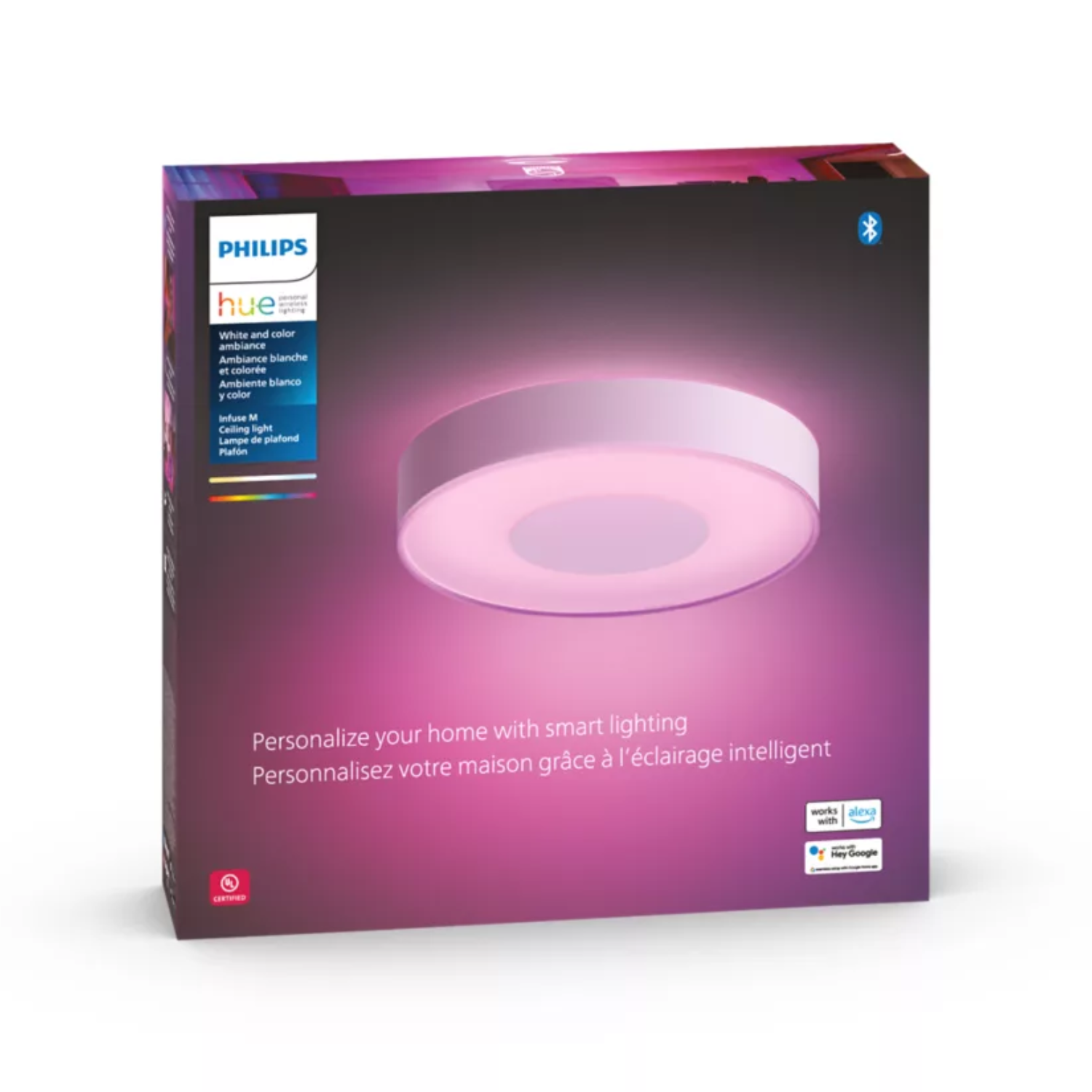 Luminária Led 33,5W Rgbw 38Cm Dim Infuse Branco Philips Hue