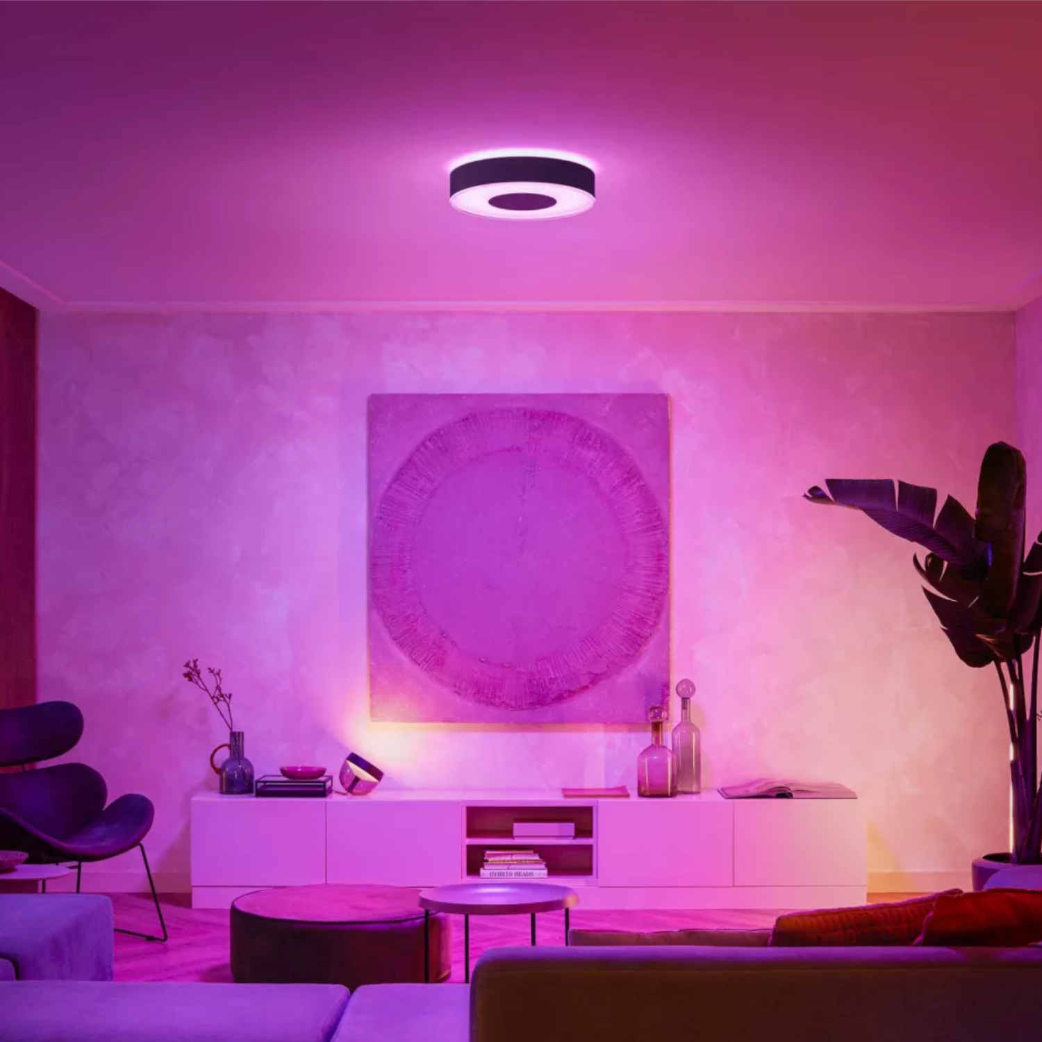 Luminária Led 33,5W Rgbw 38Cm Dim Infuse Preta Philips Hue