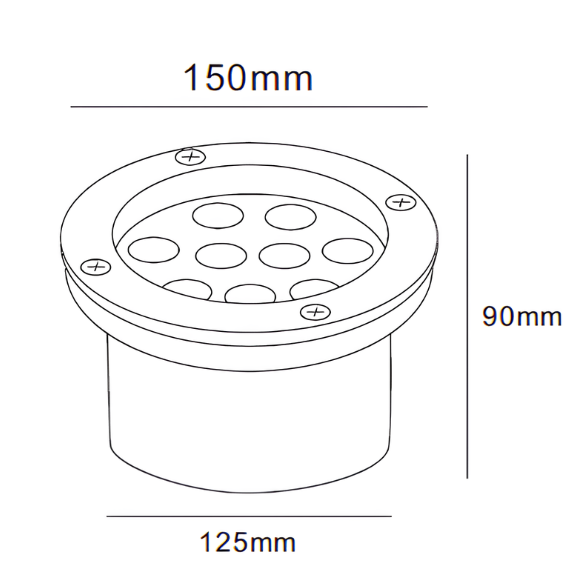 Luminaria Led Solo 10W 3000K 800Lm 14°15Cm Uplight Ledvance