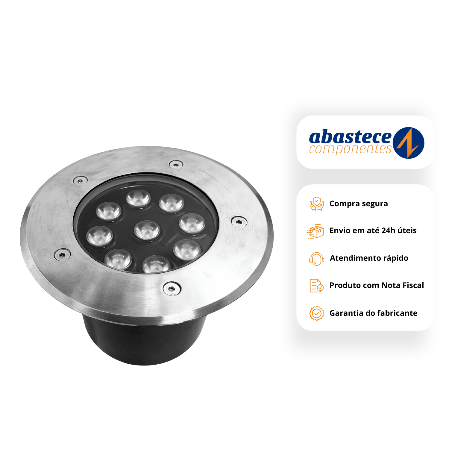 Luminaria Led Solo 10W 3000K 800Lm 14°15Cm Uplight Ledvance