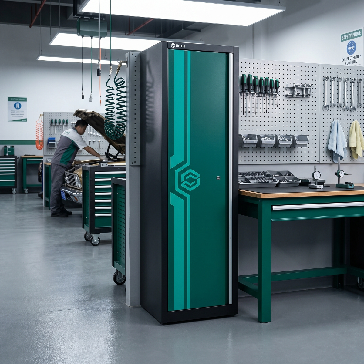 Armario Alto De 1 Portas Estação Modular SC95150 Sata