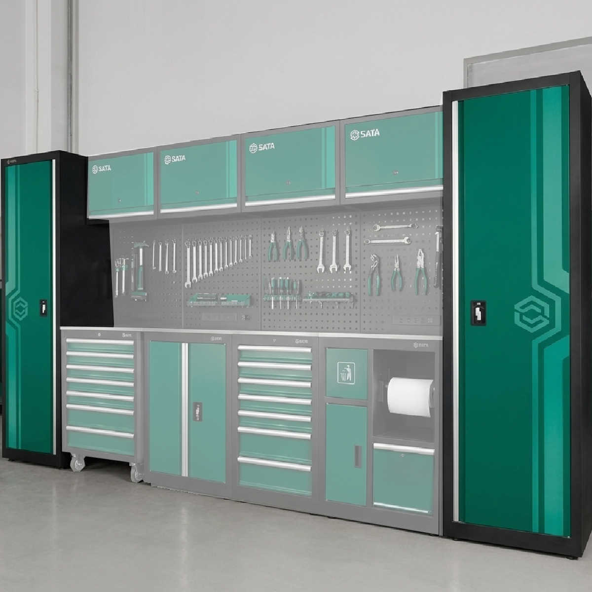 Armario Alto De 1 Portas Estação Modular SC95150 Sata