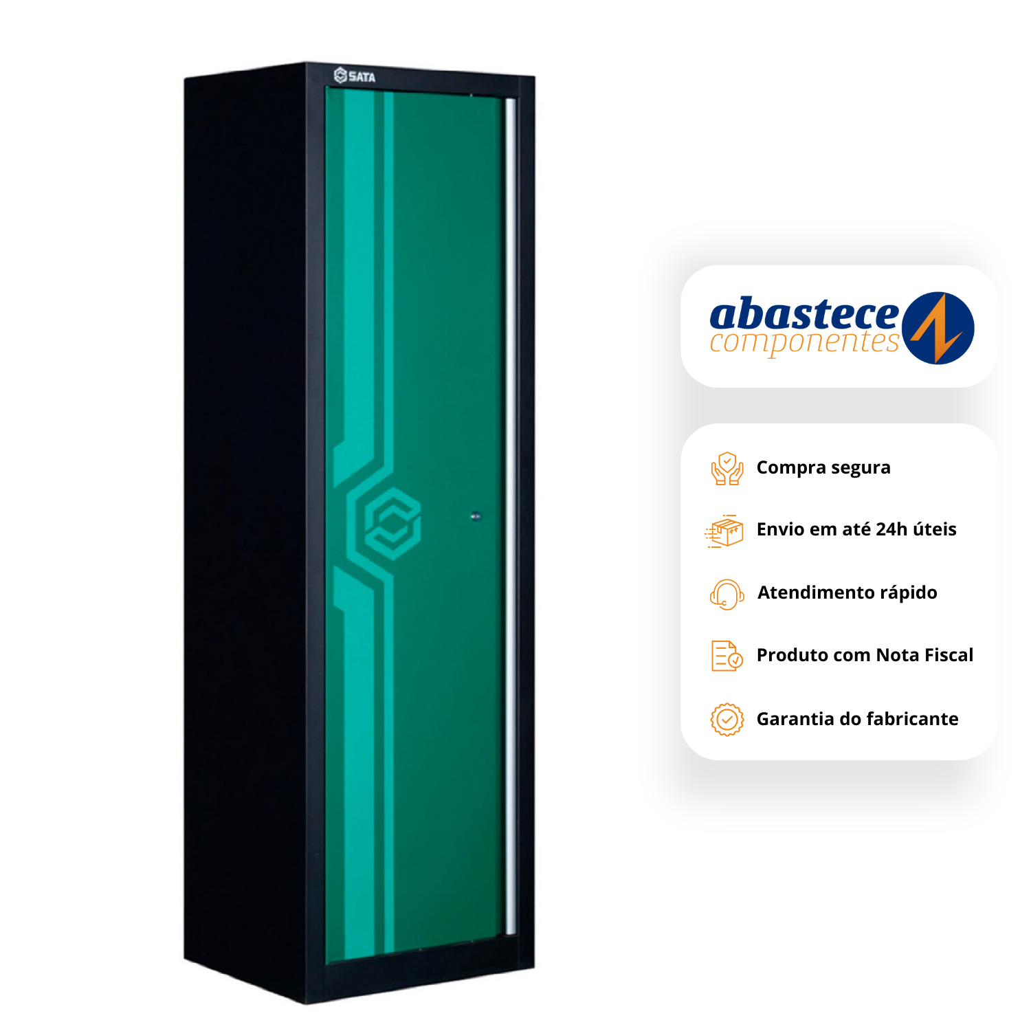 Armario Alto De 1 Portas Estação Modular SC95150 Sata
