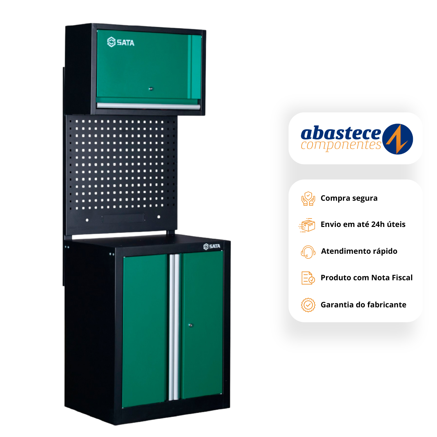 Armario Combinado Estação Modular 2 Portas Sc95152 Sata