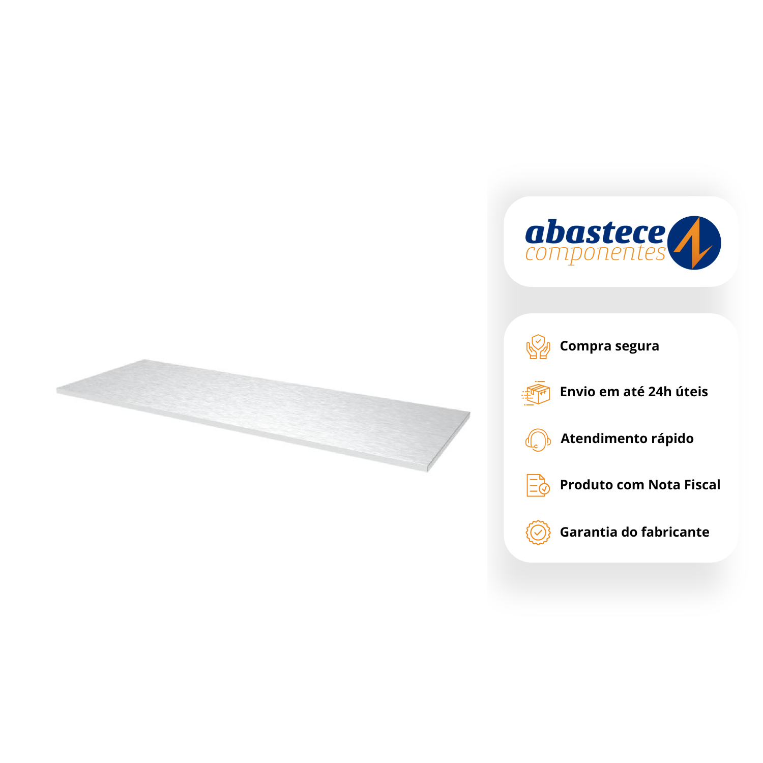 Bancada Para 3 Armários Cobertura Aço Inox Sc95158-3 Sata
