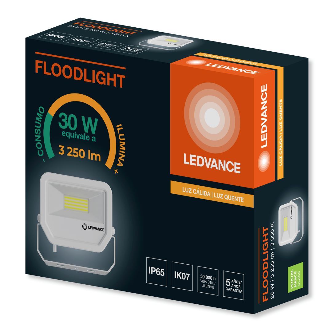Refletor Floodlight Pfm Br 26W 3000K 3250Lm Ip65 Ledvance