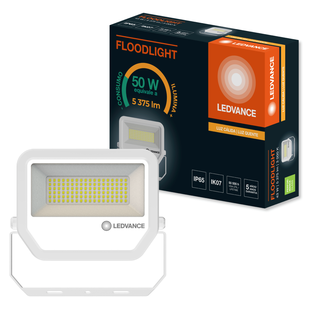 Refletor Floodlight Pfm Br 43W 3000K 5375lm Ip65 Ledvance