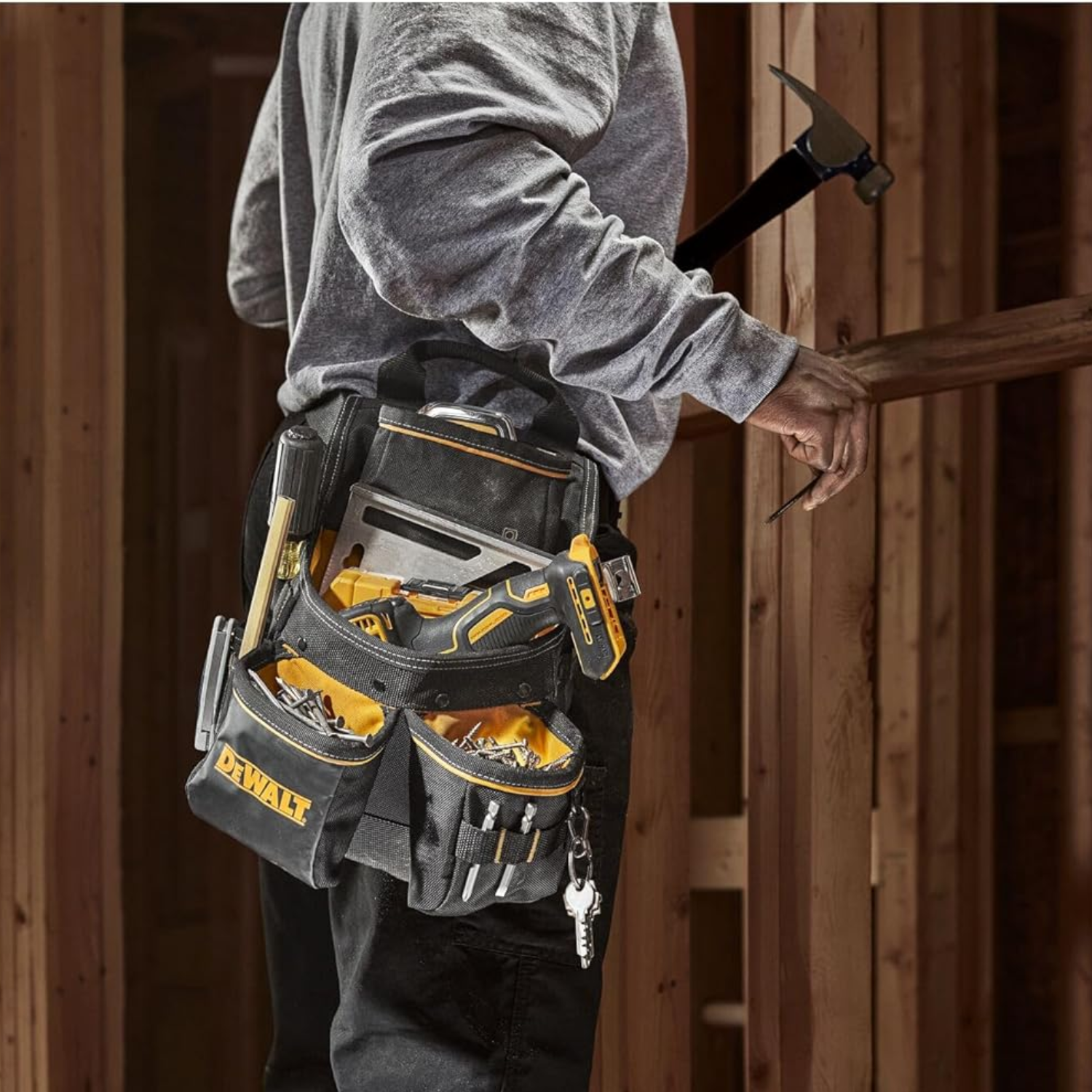 Bolsa De Ferramentas Com Cinto 13 Bolsos Dwst540201 Dewalt